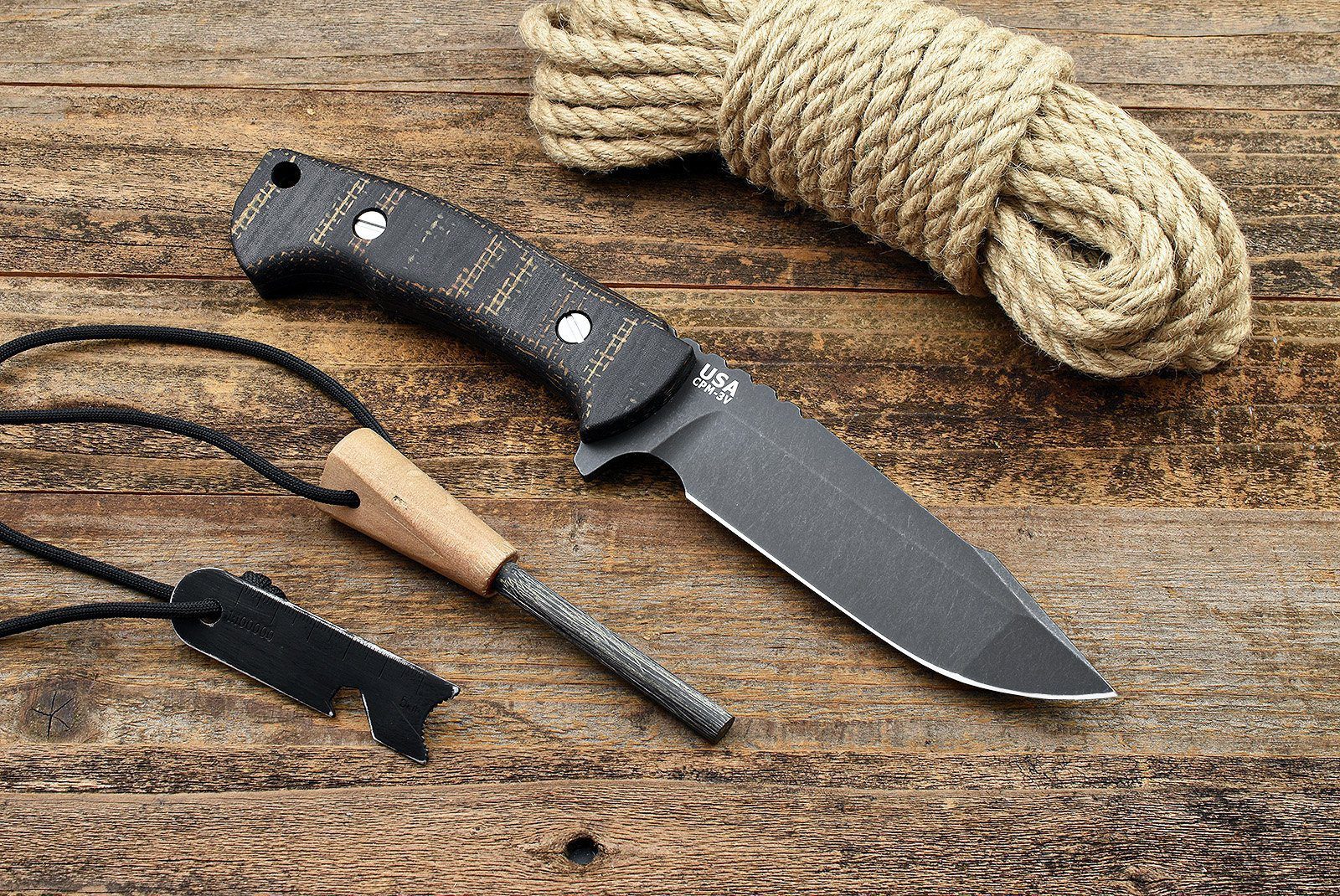 ExpProductCell_The Ranch Harpoon Spanto -Battle Black- Burlap/Black Micarta