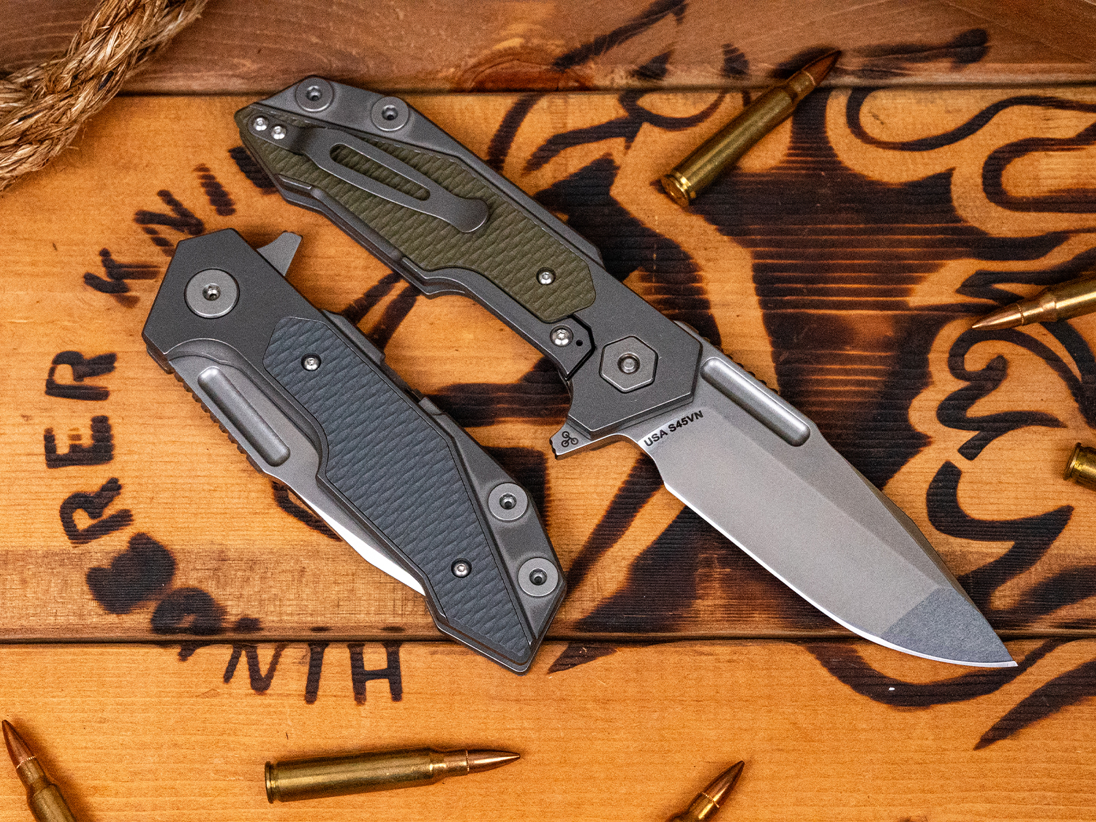 Full Track-Spanto-S45VN-Stonewash Blade-Working Finish-G10 Full Track-Spanto-S45VN-Stonewash Blade-Working Finish-G10