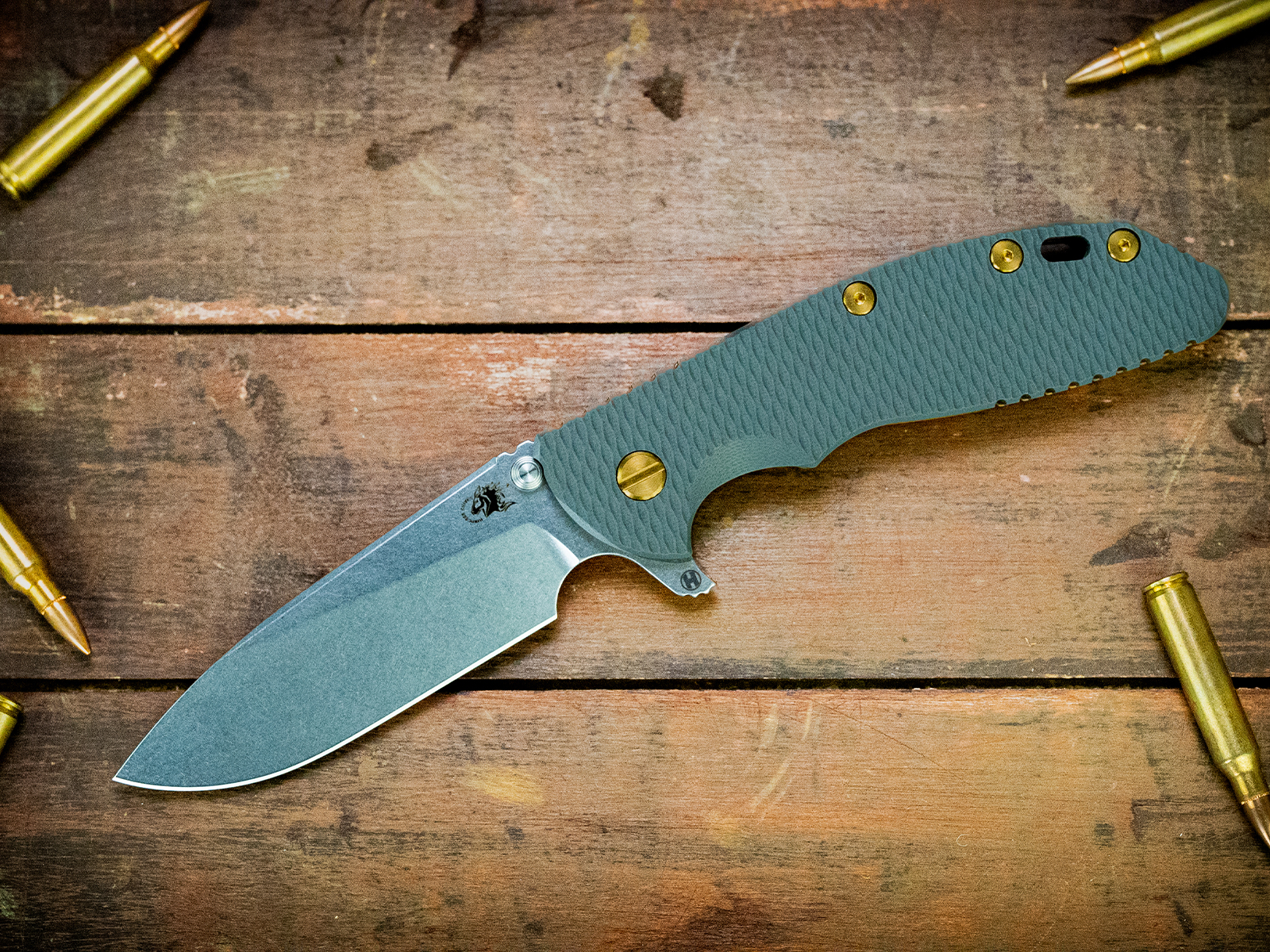 XM-24-S45VN-Slicer-Hollow Ground-Stonewash Bronze/Gold-Grey G10-Brass Hardware XM-24-S45VN-Slicer-Hollow Ground-Stonewash Bronze/Gold-Grey G10-Brass Hardware