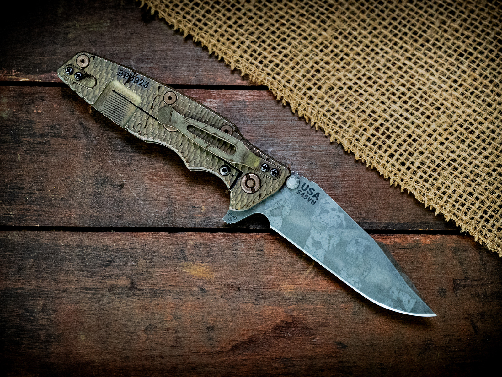 Eklipse-S45VN-Harpoon Spanto-BPU923-Textured Lockside-Black G10 Eklipse-S45VN-Harpoon Spanto-BPU923-Textured Lockside-Black G10