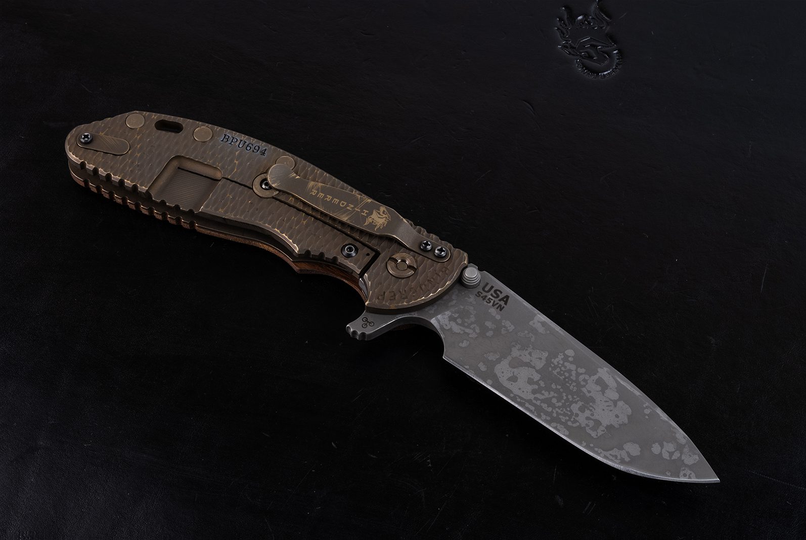 XM-24 Spanto-S45VN-Textured Lockside-Smooth Walnut-694 XM-24 Spanto-S45VN-Textured Lockside-Smooth Walnut-694