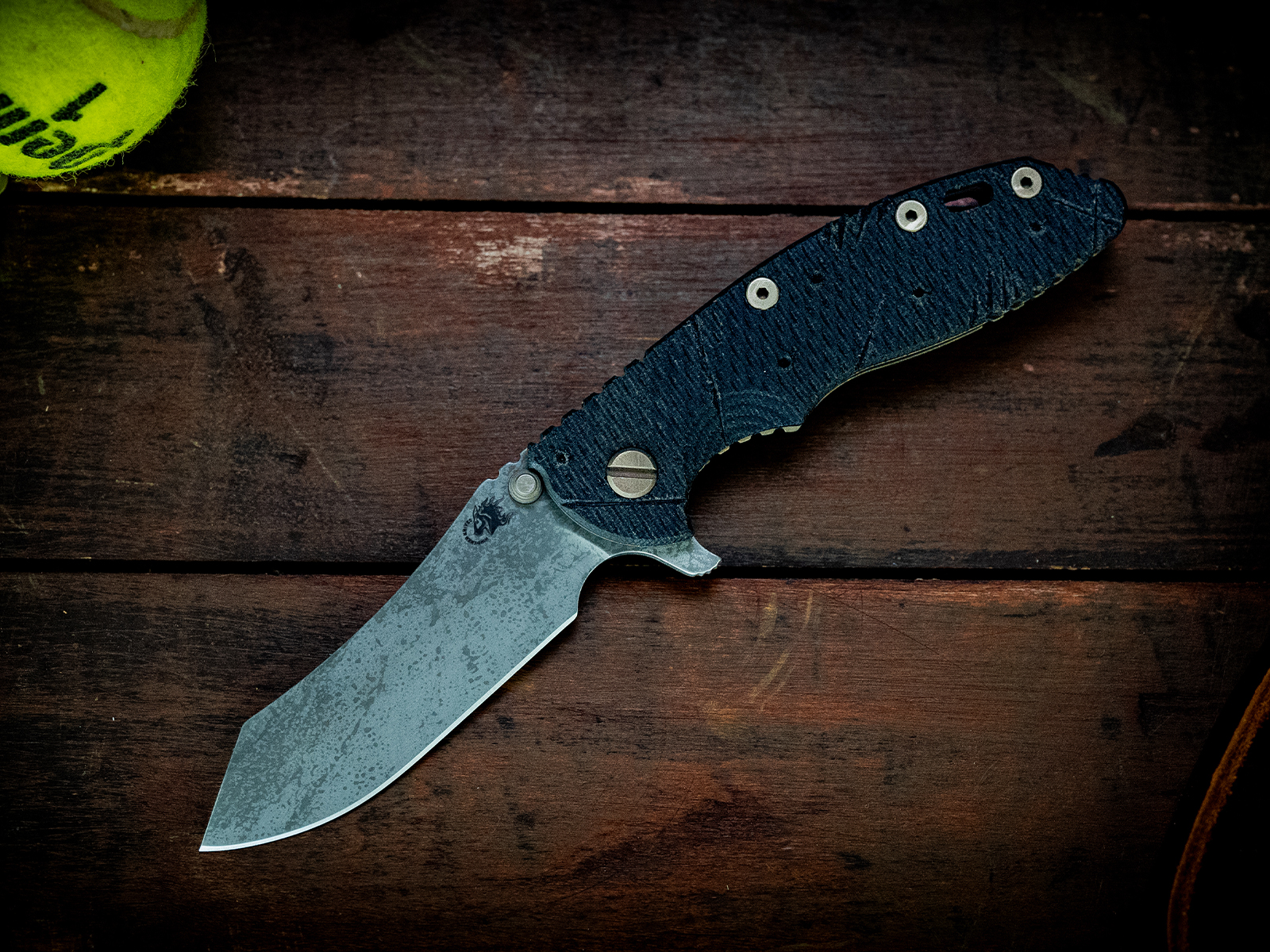 XM-18 3.5" Skinner-S45VN-Battle Hound-24 Bronze-Textured Black Micarta XM-18 3.5" Skinner-S45VN-Battle Hound-24 Bronze-Textured Black Micarta