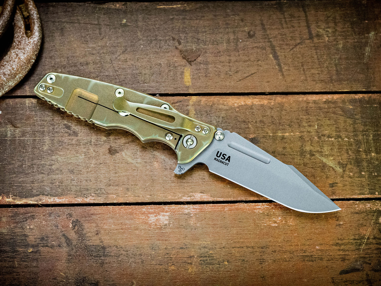 ExpProductCell_Eklipse 3.5" Skinny Fullered Harpoon Spanto-Magnacut-Special Battle FInish-FDE G10-Ti hardware