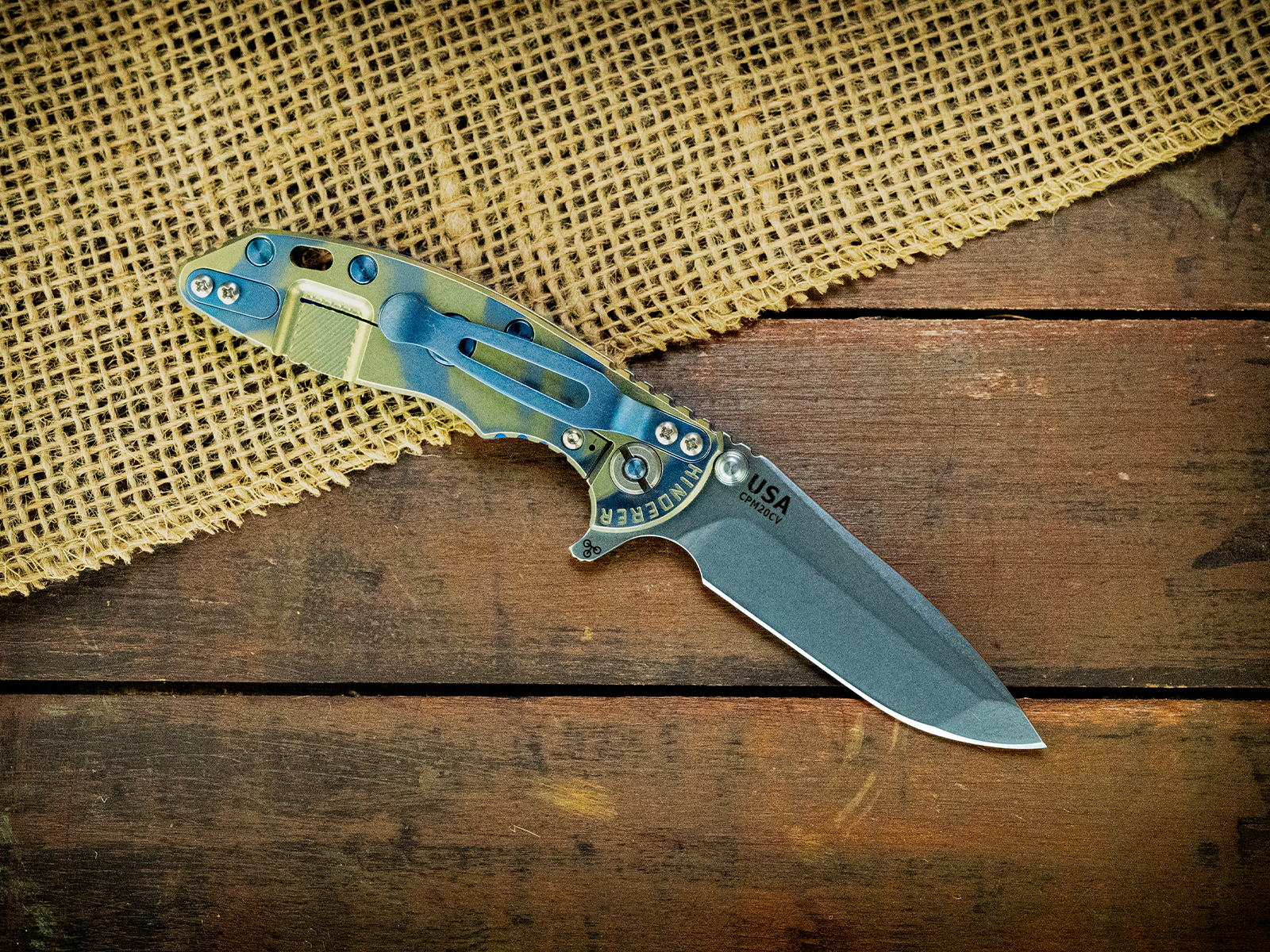 XM-18 3" Spanto-Stonewash Special Finish-Blue G10-Blue Titanium Hardware XM-18 3" Spanto-Stonewash Special Finish-Blue G10-Blue Titanium Hardware