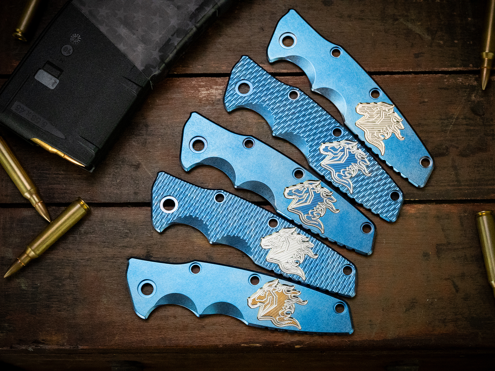 ExpProductCell_Eklipse 3.5"Titanium Scale-Milled Horse Head Logo-Stonewash Blue
