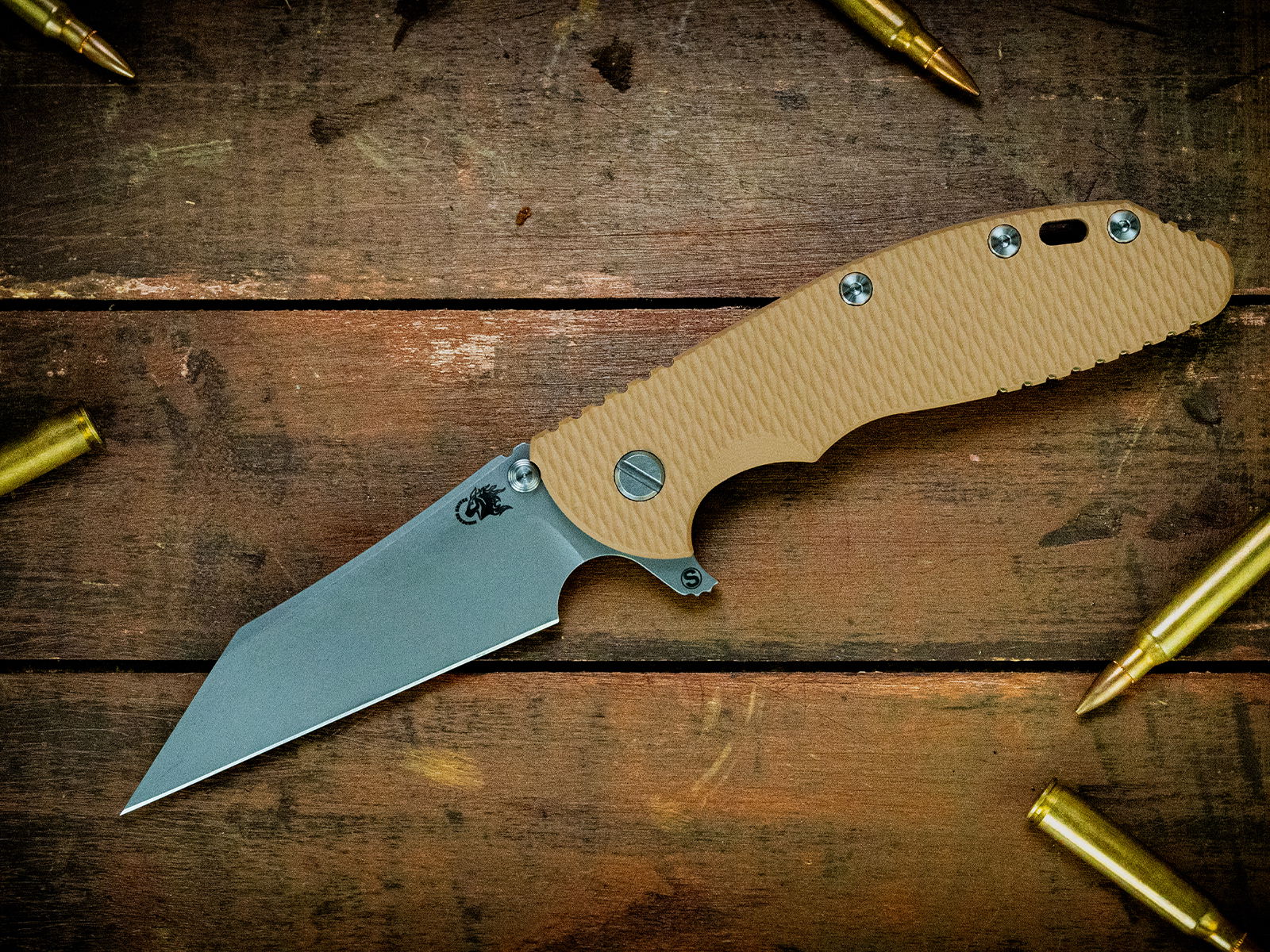 XM-24 Wharncliffe Skinny-S45VN-Battle Green-G10