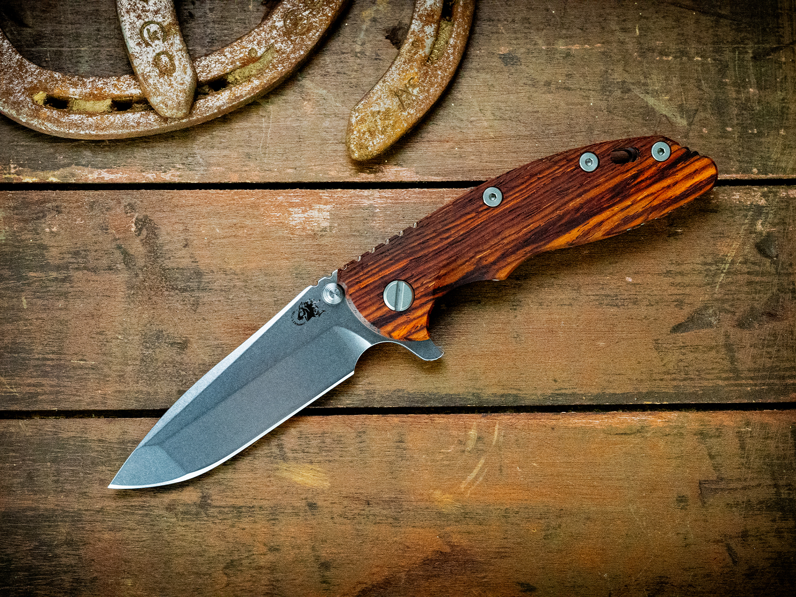 ExpProductCell_XM-18 3.5" Spanto-S45VN-Stonewash Blade-Bead Blast -Cocobolo-Bead Blast Hardware/Orange Aluminum