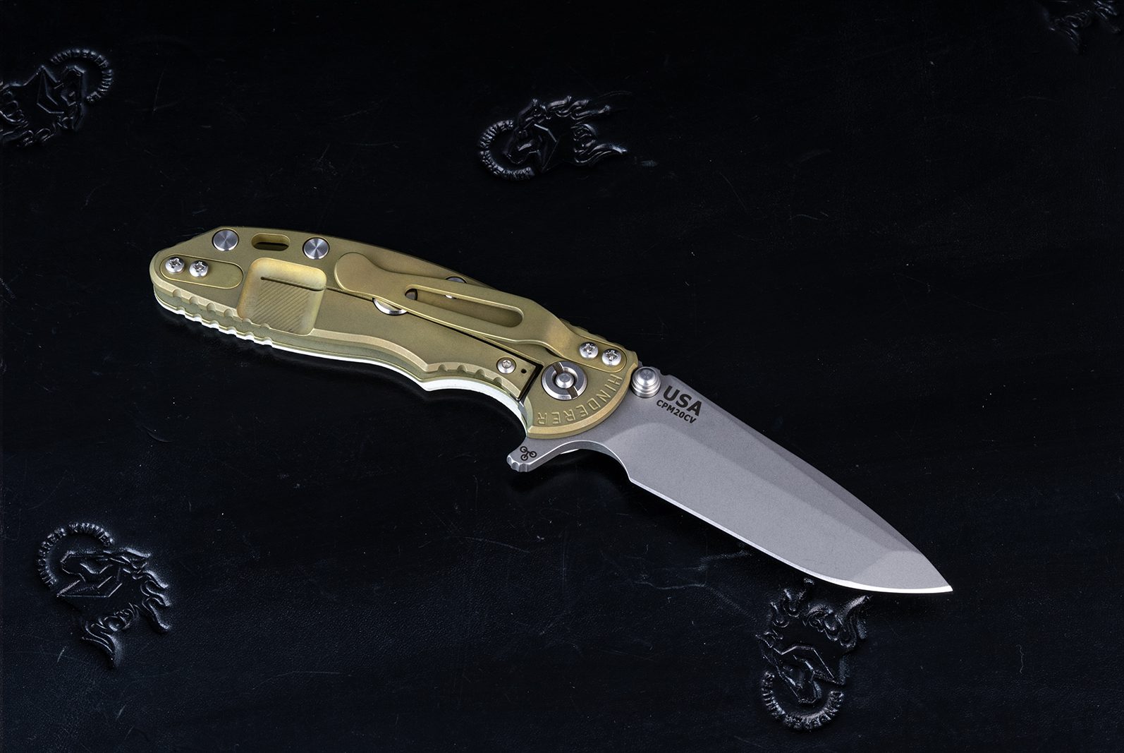 XM-18 3.0" Spanto-Battle Gold-White G10 XM-18 3.0" Spanto-Battle Gold-White G10