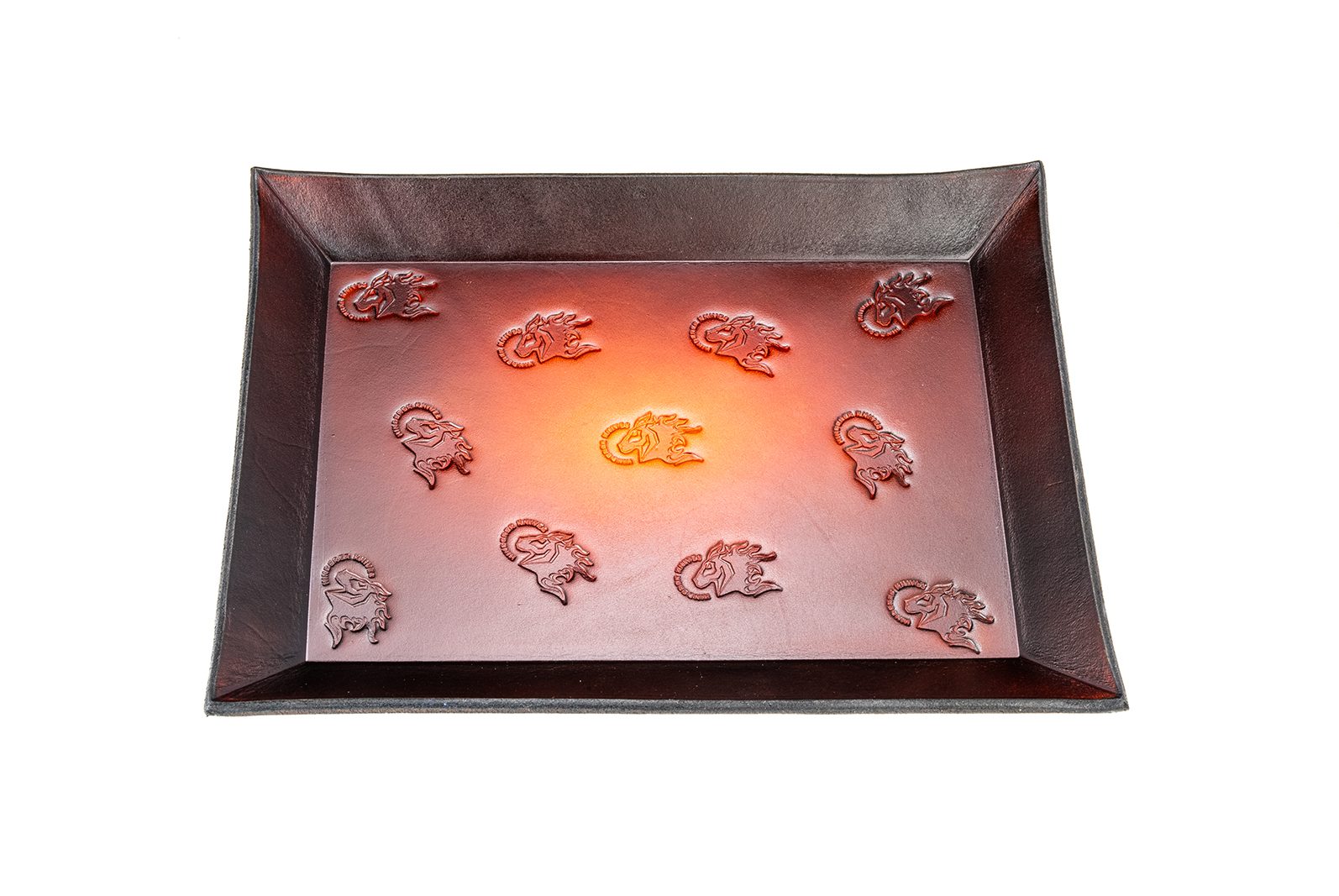 Valet Tray Rectangle - Brown Spread Sunburst Valet Tray Rectangle - Brown Spread Sunburst