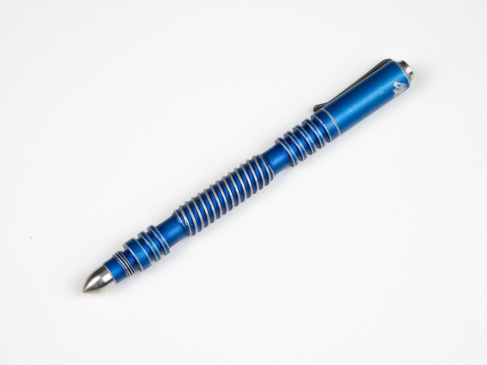 ExpProductCell_Investigator Pen- Aluminum - Spiral Battle Blue