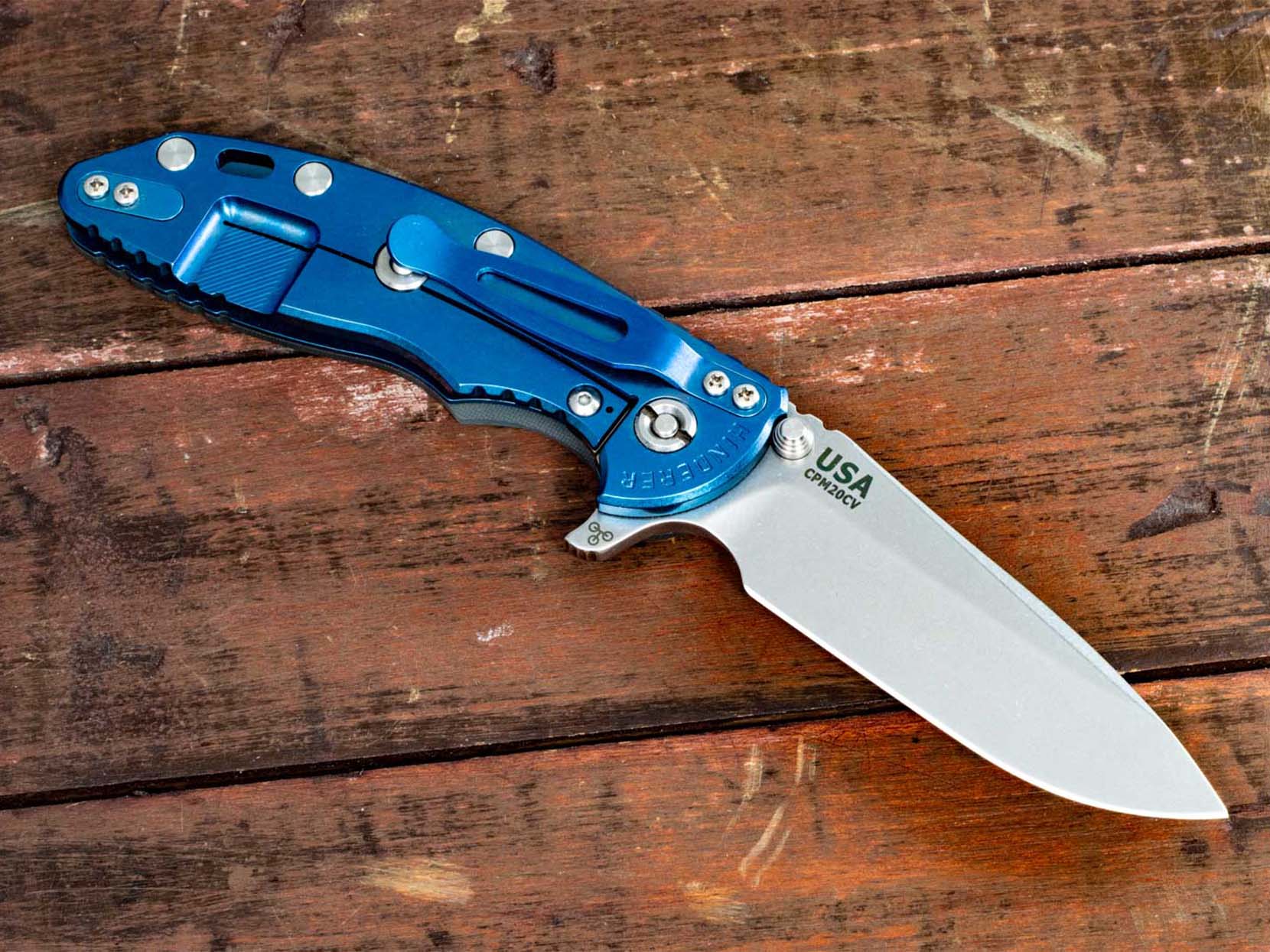 XM-18 3.5" Spearpoint-Stonewash-Stonewash Blue-G10 XM-18 3.5" Spearpoint-Stonewash-Stonewash Blue-G10
