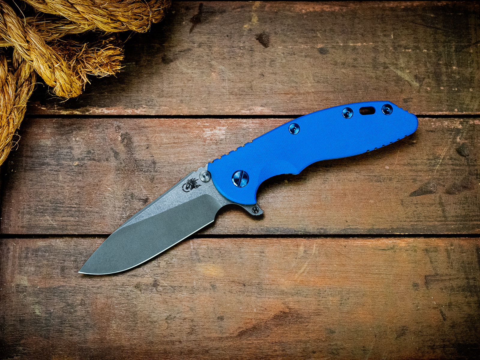 ExpProductCell_XM-18 3.5"-20CV-Slicer-Hollow Ground-Two Tone Blade-Battle Blue-Smooth Blue G10-Blue Ti Eklipse Hardware