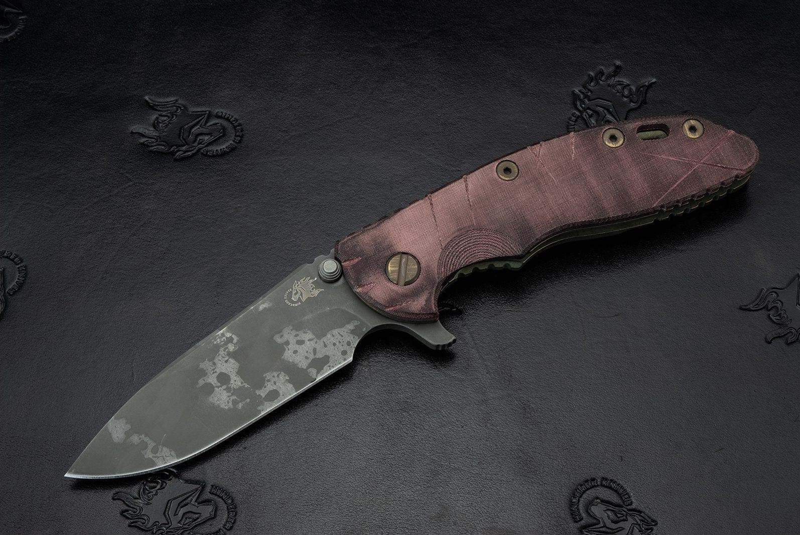 XM-18 3.5" Slicer-S45VN-756-Smooth Burgundy Micarta
