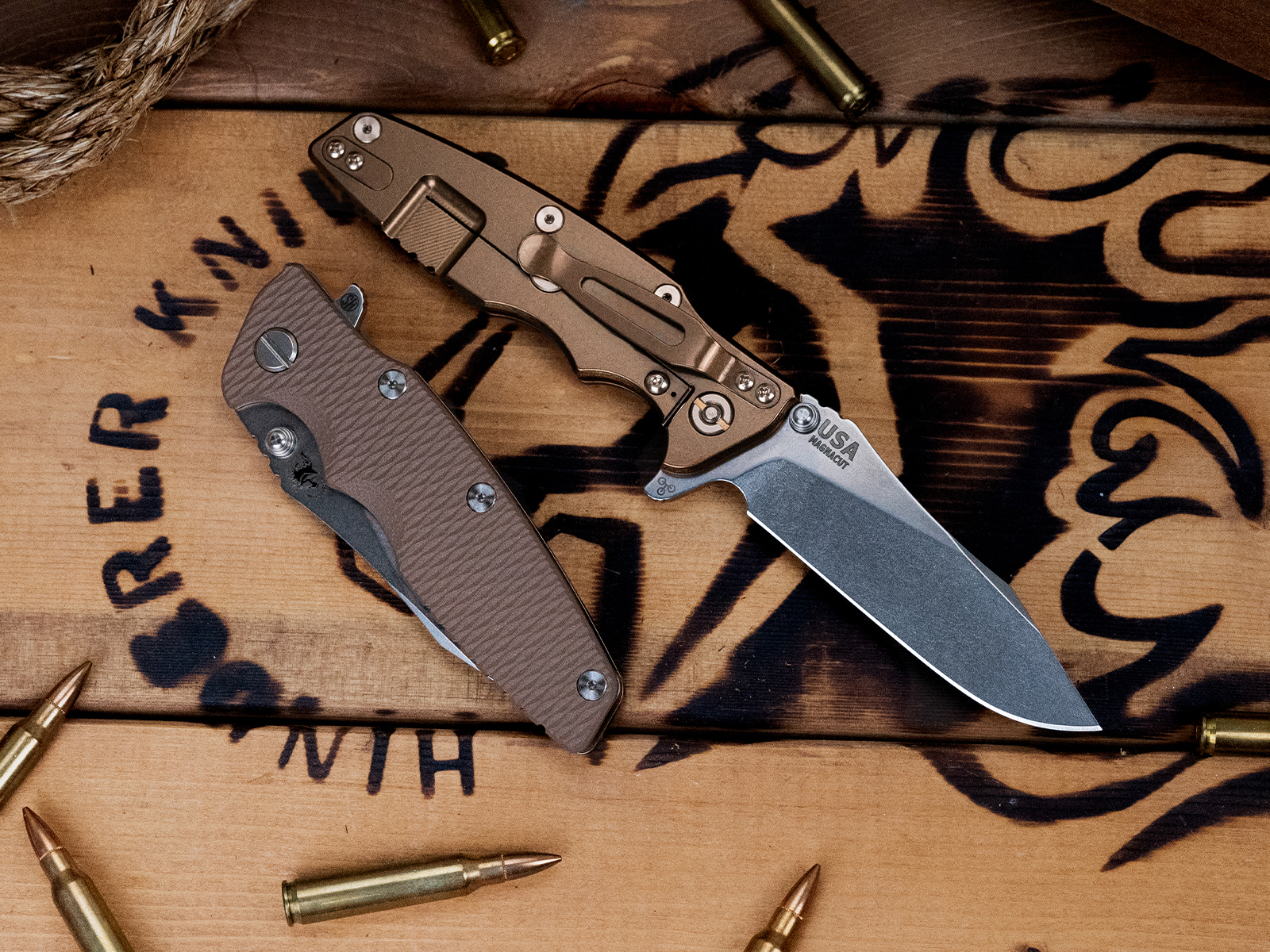 Eklipse 3.5" Skinny Slicer-Hollow Ground-Magnacut-Stonewash Bronze-G10 Eklipse 3.5" Skinny Slicer-Hollow Ground-Magnacut-Stonewash Bronze-G10