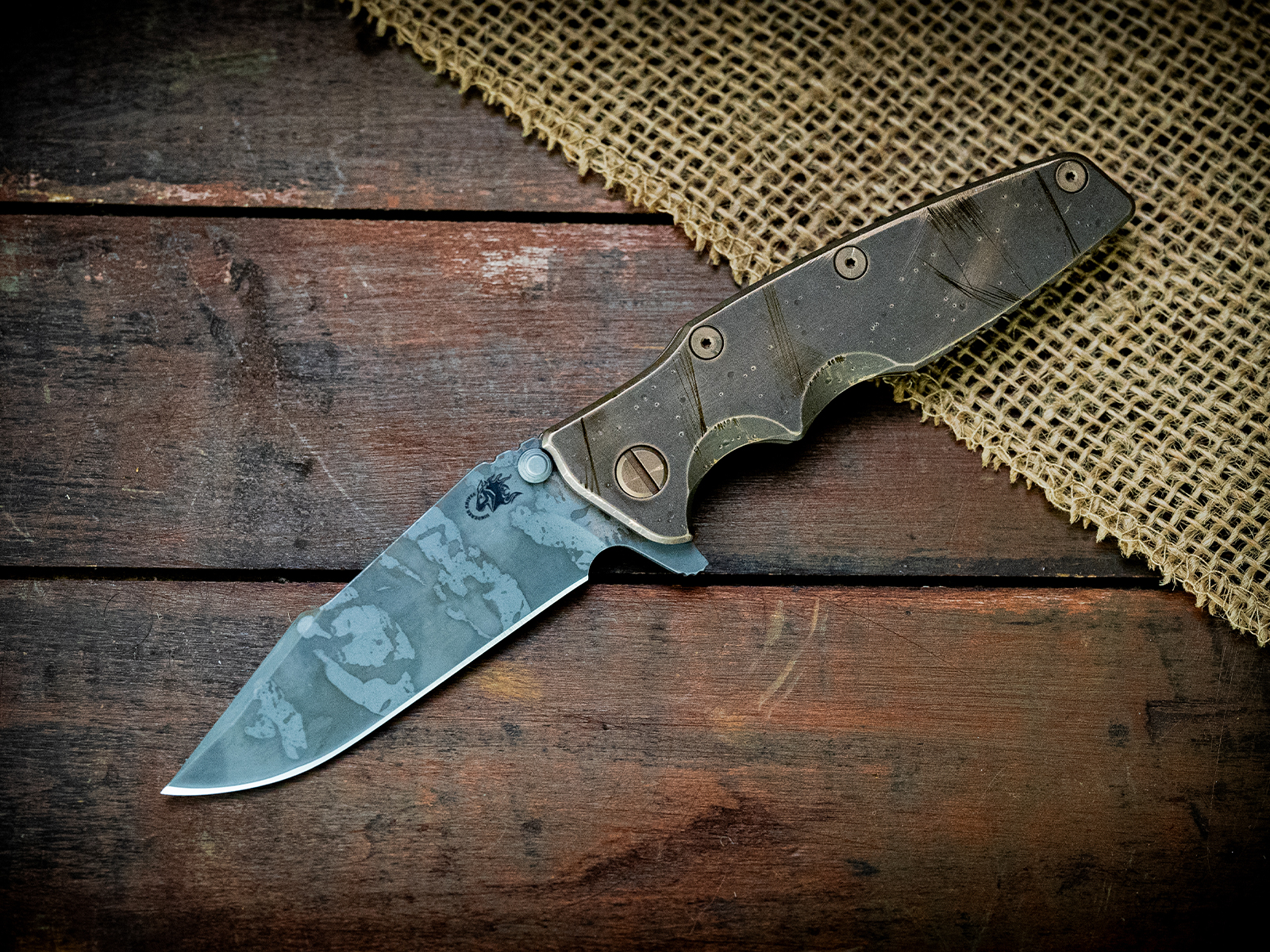 Eklipse-S45VN-Harpoon Spanto-BPU929-Full BPU Bronze Titanium Eklipse-S45VN-Harpoon Spanto-BPU929-Full BPU Bronze Titanium