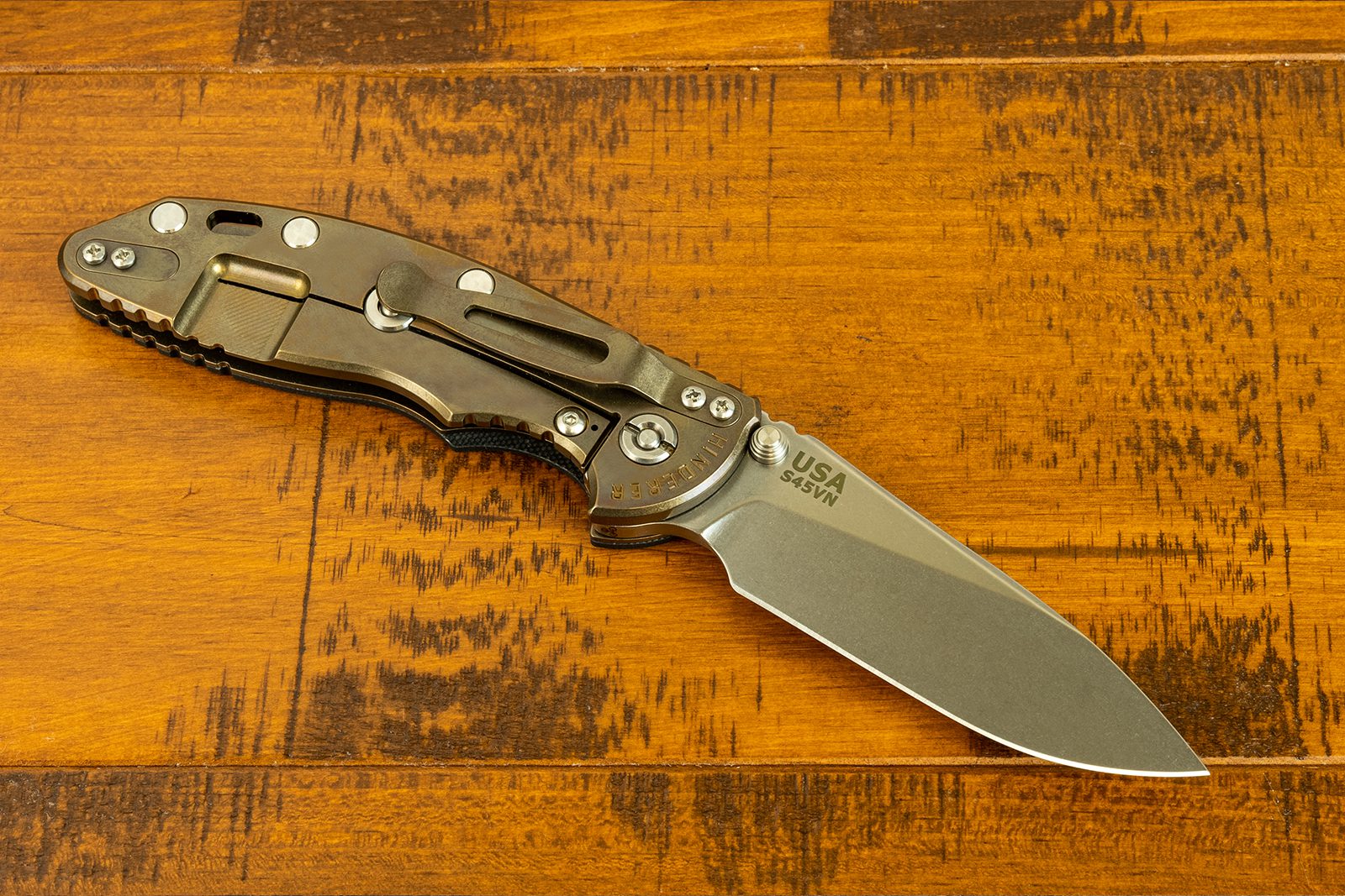 XM-18 3.5" Non Flipper Slicer-S45VN-Stonewash Bronze XM-18 3.5" Non Flipper Slicer-S45VN-Stonewash Bronze