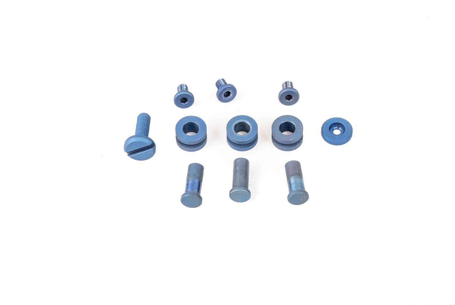 XM-24 4.0" Complete Hardware Kit-Titanium-Battle Blue XM-24 4.0" Complete Hardware Kit-Titanium-Battle Blue