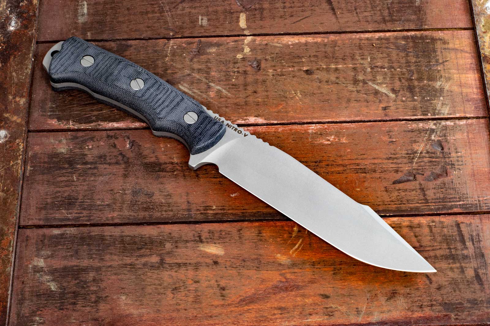 FieldTac-Harpoon Spearpoint-Working Finish-Black Micarta FieldTac-Harpoon Spearpoint-Working Finish-Black Micarta