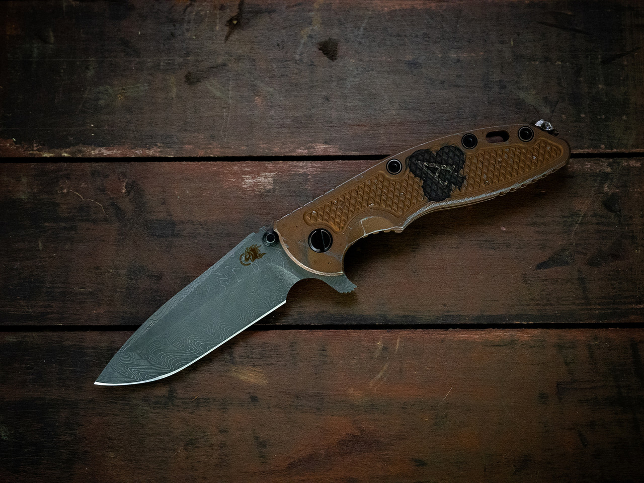 ExpProductCell_Card Series - 2024 Legacy Series - XM-18 3.5" Spanto-Stainless Damascus-Two of Clubs