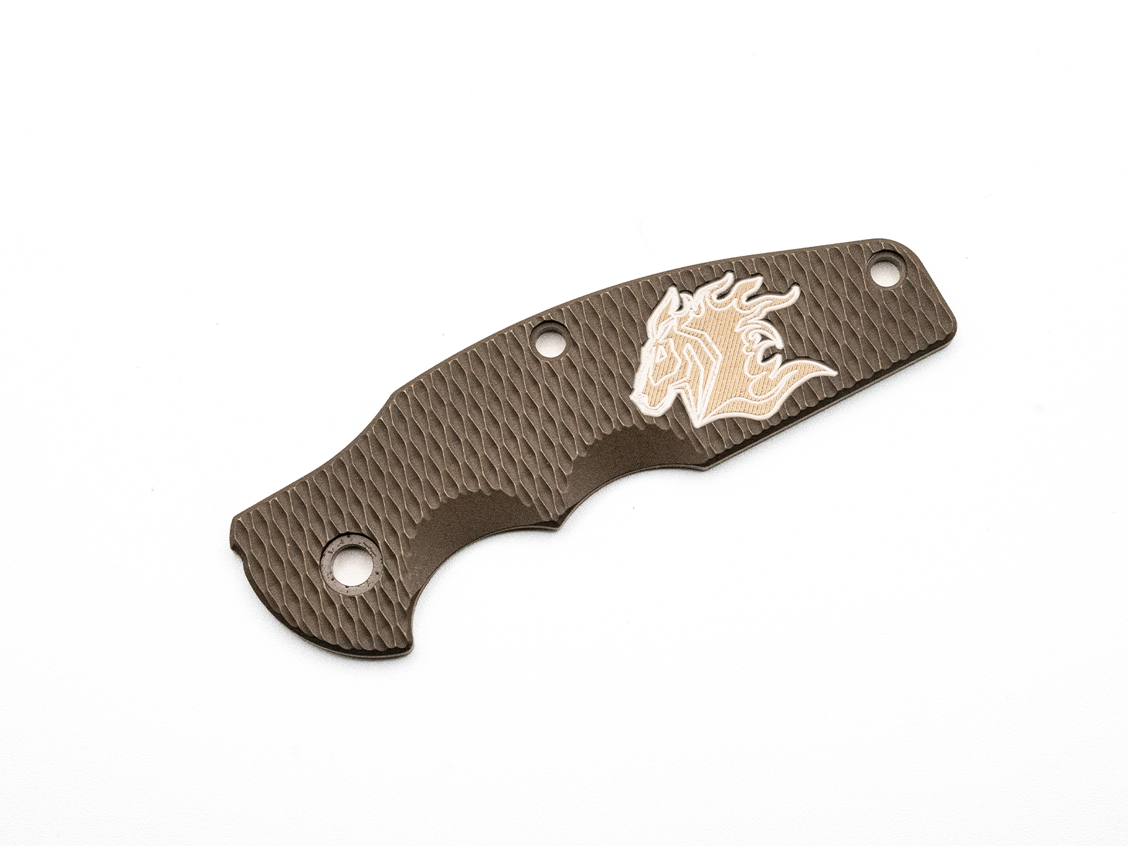 Jurassic Titanium Scale-Milled Horse Head Logo-Textured-Battle Bronze-Silver/Bronze Jurassic Titanium Scale-Milled Horse Head Logo-Textured-Battle Bronze-Silver/Bronze