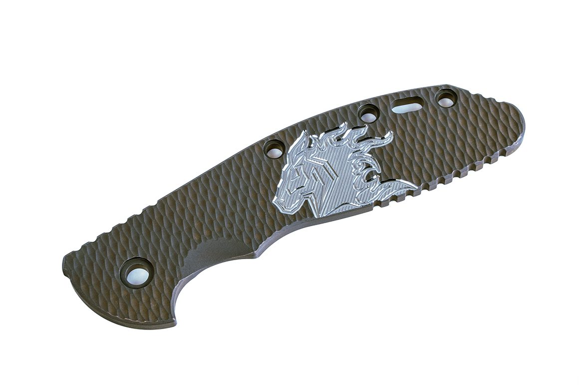 XM-24-Titanium Scale-Textured-Milled Horse Head Logo-Battle Bronze-Silver/Silver XM-24-Titanium Scale-Textured-Milled Horse Head Logo-Battle Bronze-Silver/Silver