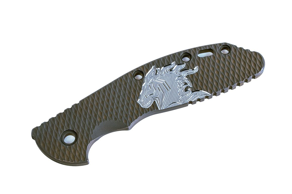 ExpProductCell_XM-24-Titanium Scale-Textured-Milled Horse Head Logo-Battle Bronze-Silver/Silver