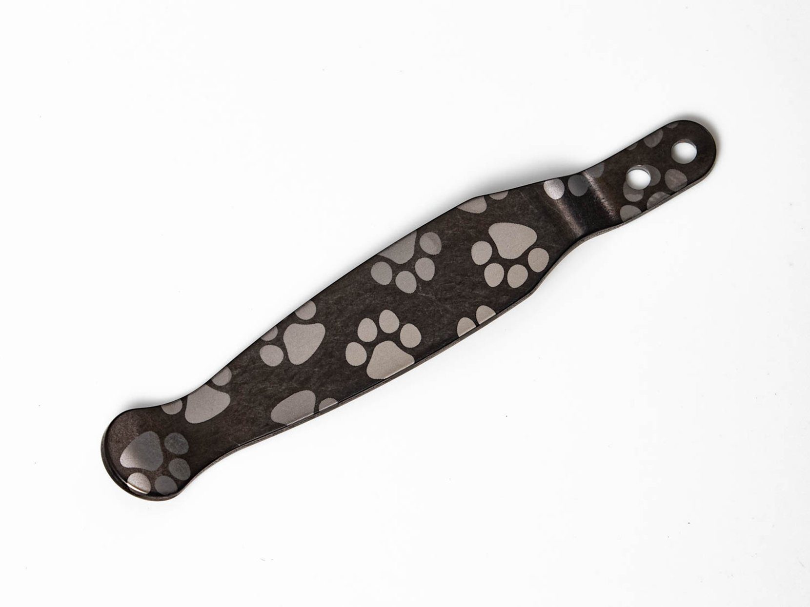 Chaos Paw-Stonewash Black DLC-Silver Paw-Clip Chaos Paw-Stonewash Black DLC-Silver Paw-Clip