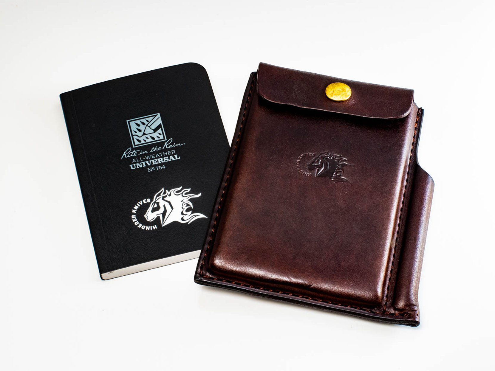 Investigator Notebook Leather Case With Write in The Rain Notebook-Dark Brown Investigator Notebook Leather Case With Write in The Rain Notebook-Dark Brown