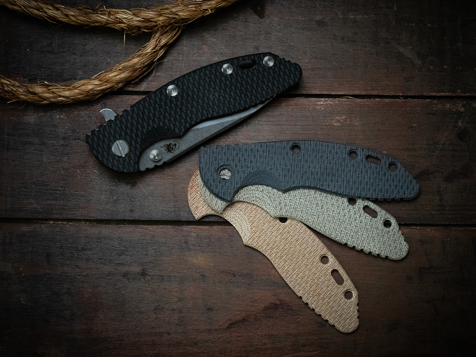 XM-18 3.5"-Textured Micarta XM-18 3.5"-Textured Micarta
