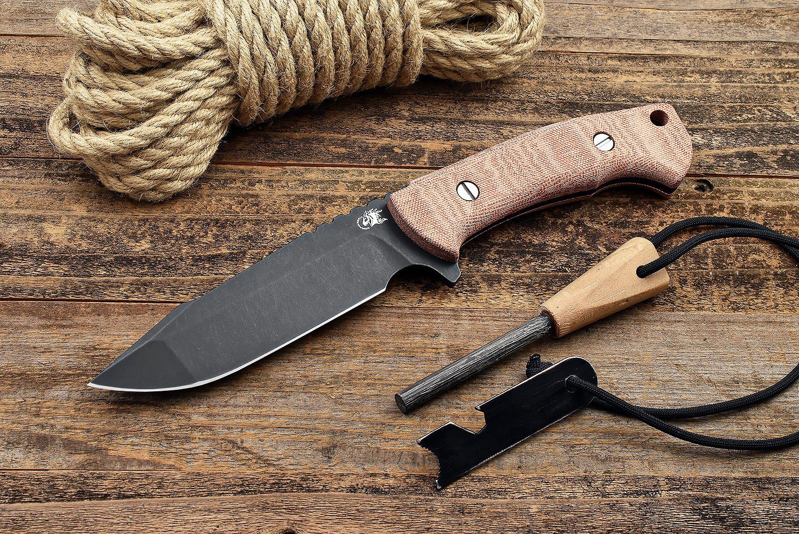 ExpProductCell_The Ranch Harpoon Spanto -Battle Black- Red Canvas Micarta