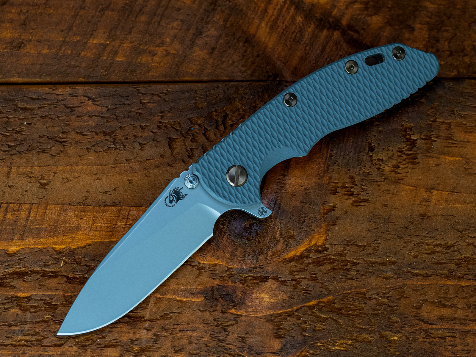 XM-18 3.5- Slicer Hollow Ground-S45VN-Bead Blast-Grey G10-Bronze Ti Hardware XM-18 3.5- Slicer Hollow Ground-S45VN-Bead Blast-Grey G10-Bronze Ti Hardware