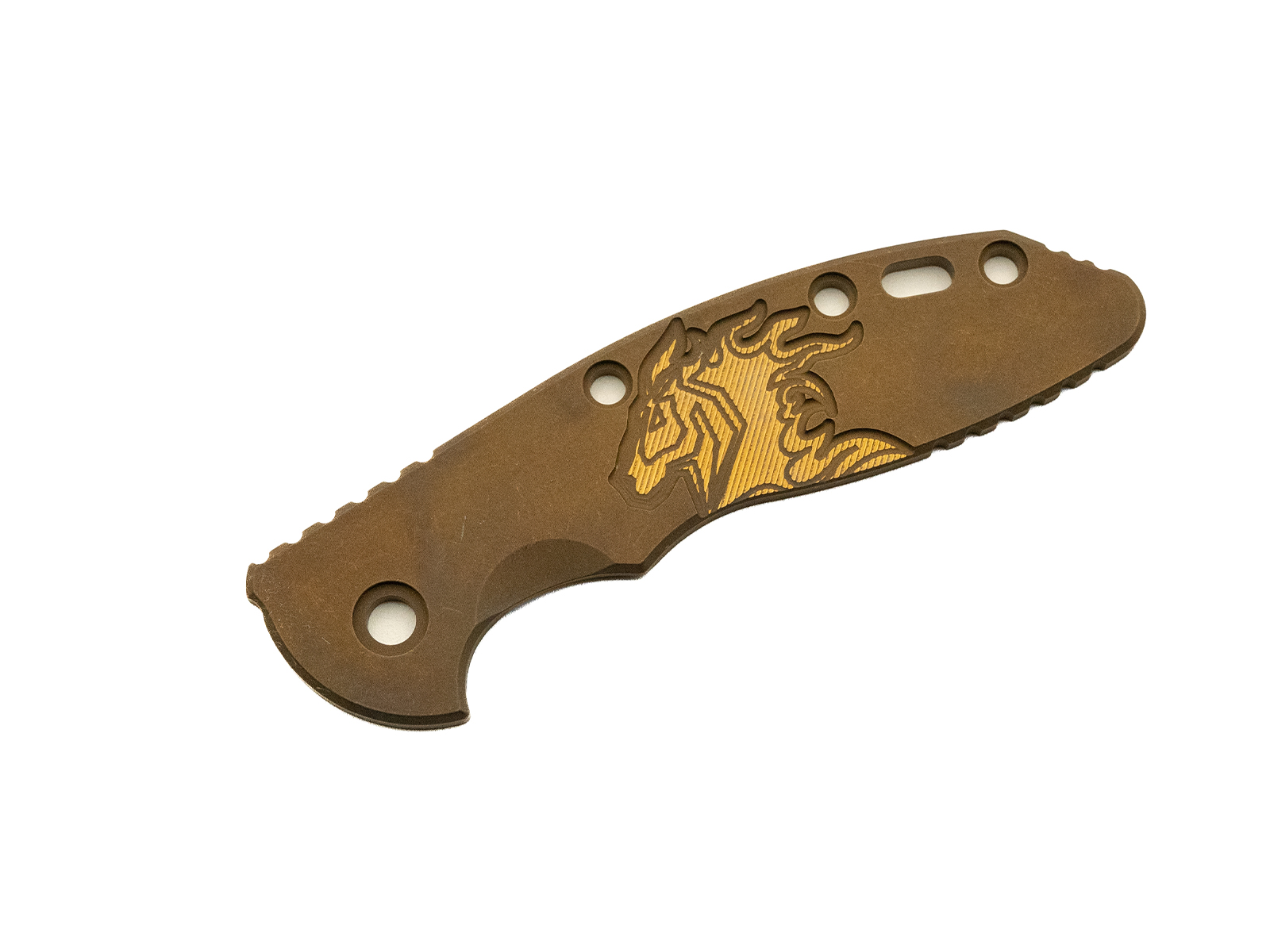 3.5" XM18 Titanium Scale-Milled Horse Head Logo-Smooth-Battle Bronze-Battle Bronze/Bronze 3.5" XM18 Titanium Scale-Milled Horse Head Logo-Smooth-Battle Bronze-Battle Bronze/Bronze