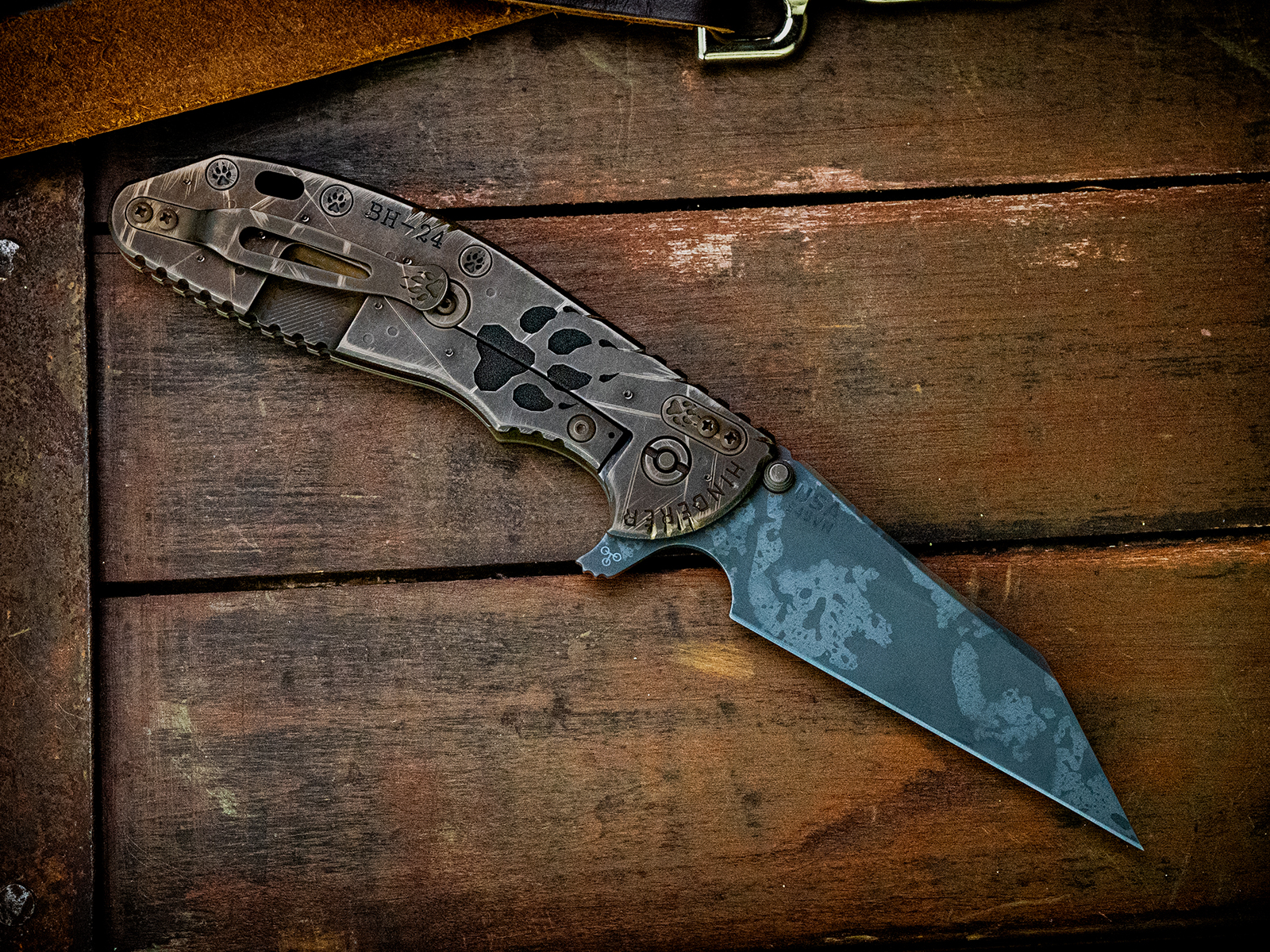 XM-24 Wharncliffe Skinny-S45VN-Battle Hound 24-Bronze-OD Green G10-3 XM-24 Wharncliffe Skinny-S45VN-Battle Hound 24-Bronze-OD Green G10-3