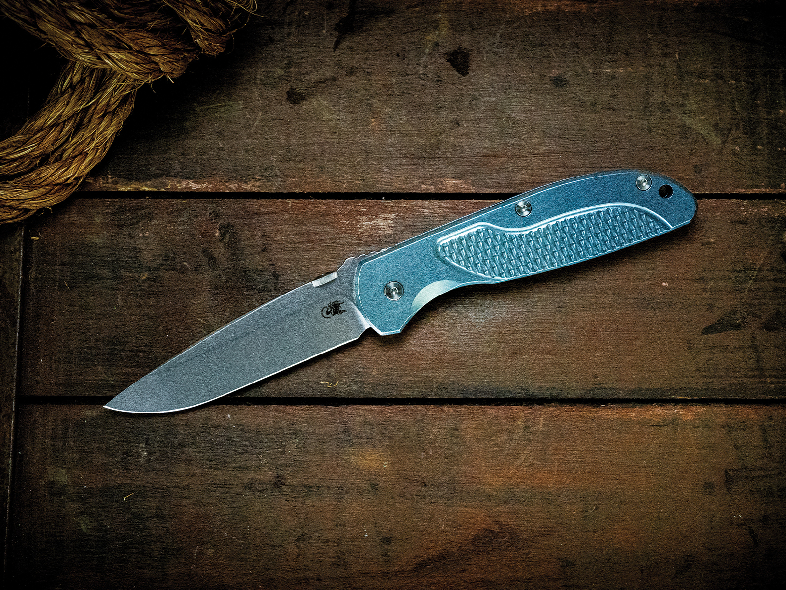 Firetac Spanto-20CV-Stonewash Blue-Ti Scale