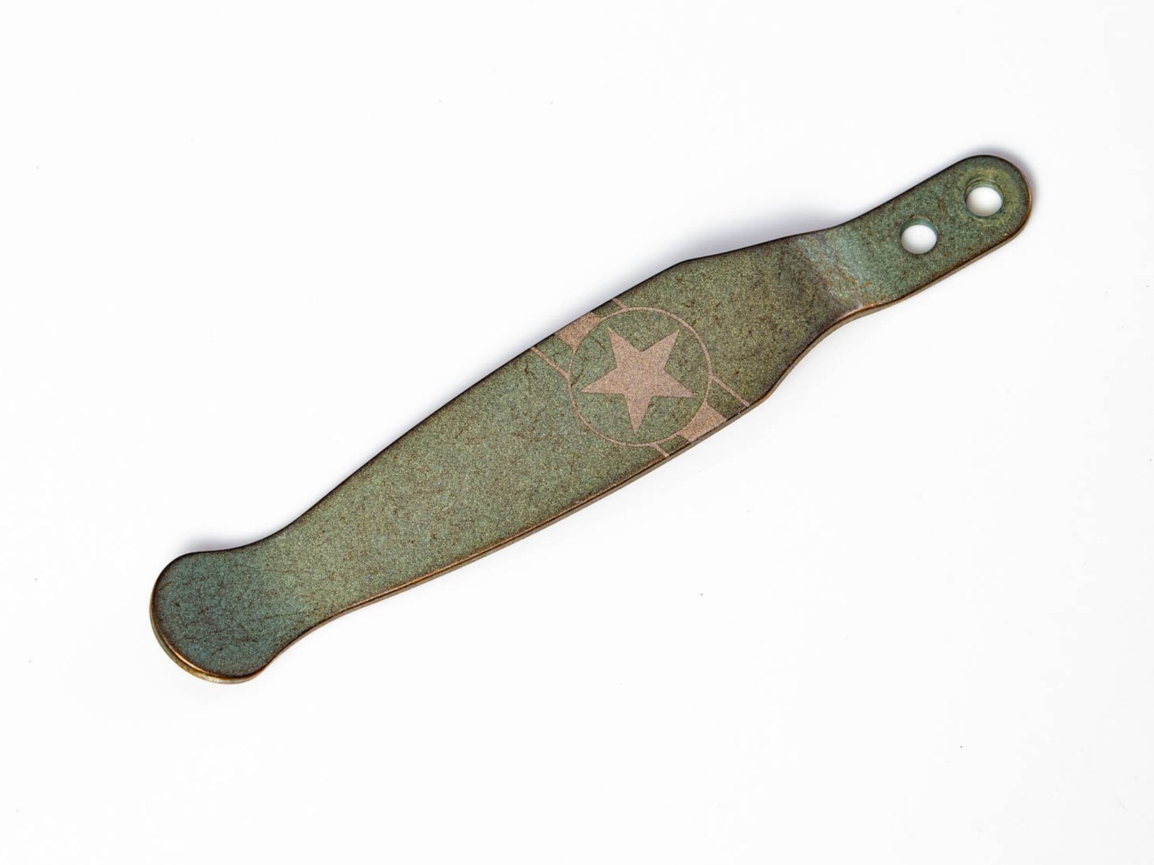 Star and Bars-Battle Green-Clip Star and Bars-Battle Green-Clip