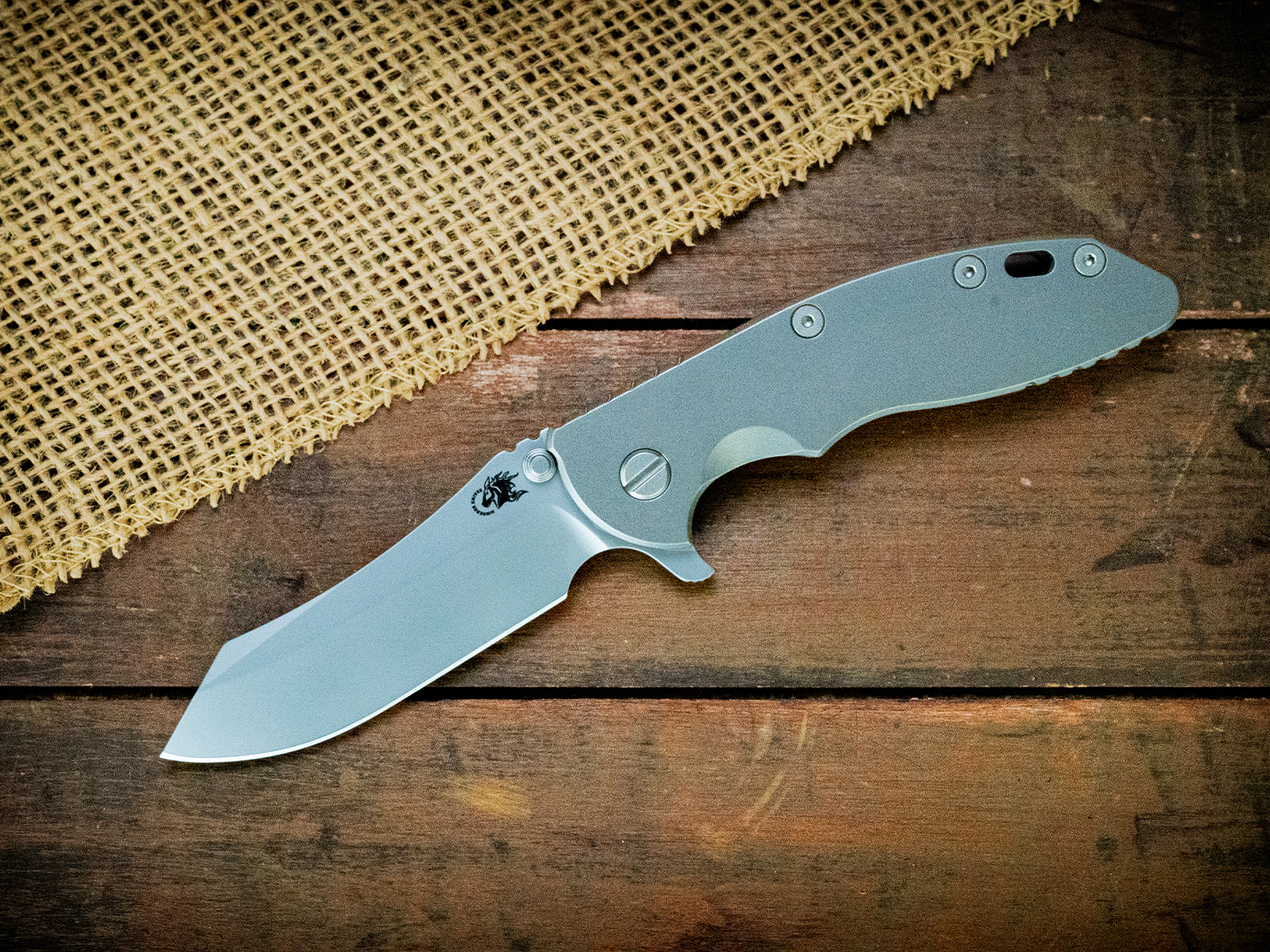 XM-18 3.5"-S45VN-Skinner-Full Bead Blast Ti XM-18 3.5"-S45VN-Skinner-Full Bead Blast Ti