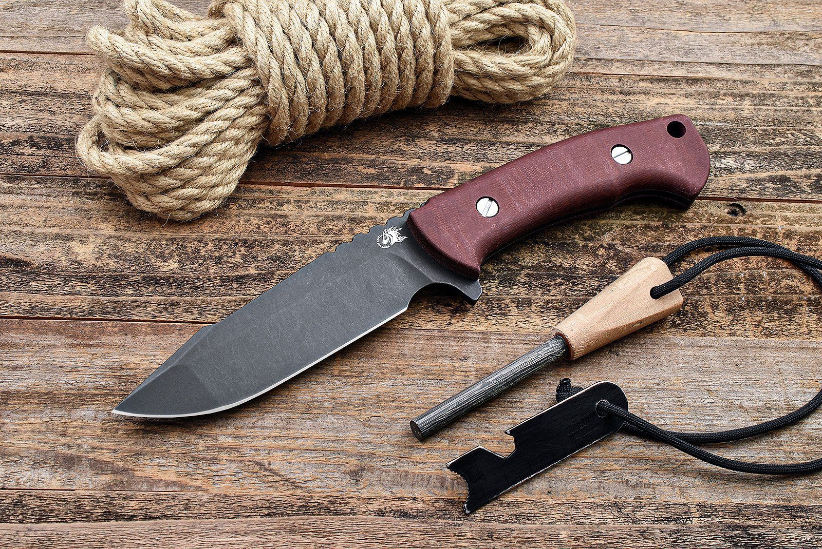 ExpProductCell_The Ranch Harpoon Spanto -Battle Black- Maroon Micarta