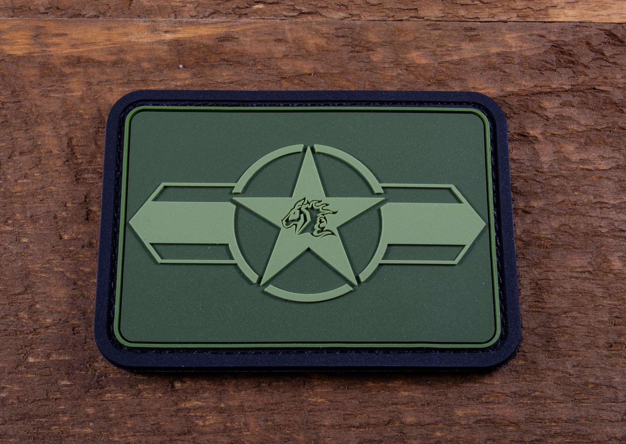 RHK Star And Bar Patch- OD Green RHK Star And Bar Patch- OD Green