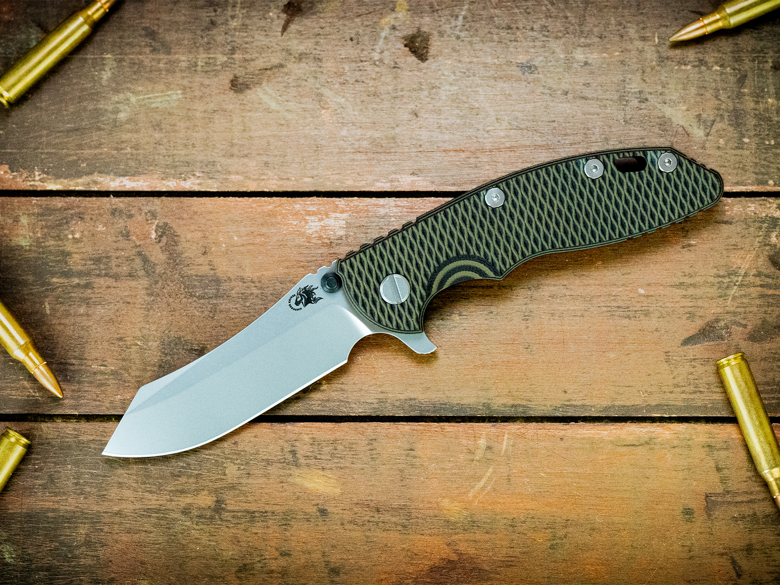 XM-18 3.5"-S45VN-Skinner-Bead Blast Blade-Battle Black-OD Green/Black G10-Bead Blast Hardware XM-18 3.5"-S45VN-Skinner-Bead Blast Blade-Battle Black-OD Green/Black G10-Bead Blast Hardware