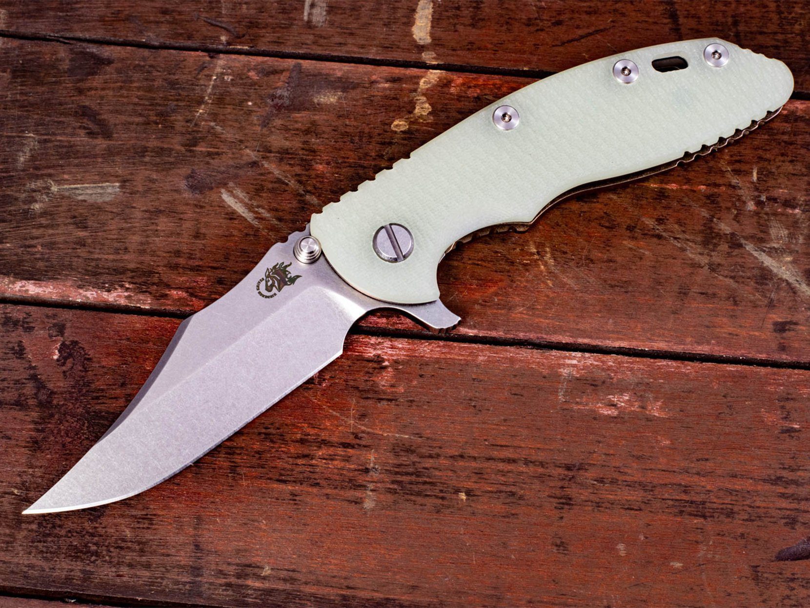 XM-18 3.5" Bowie-Stonewash Bronze-G10 XM-18 3.5" Bowie-Stonewash Bronze-G10