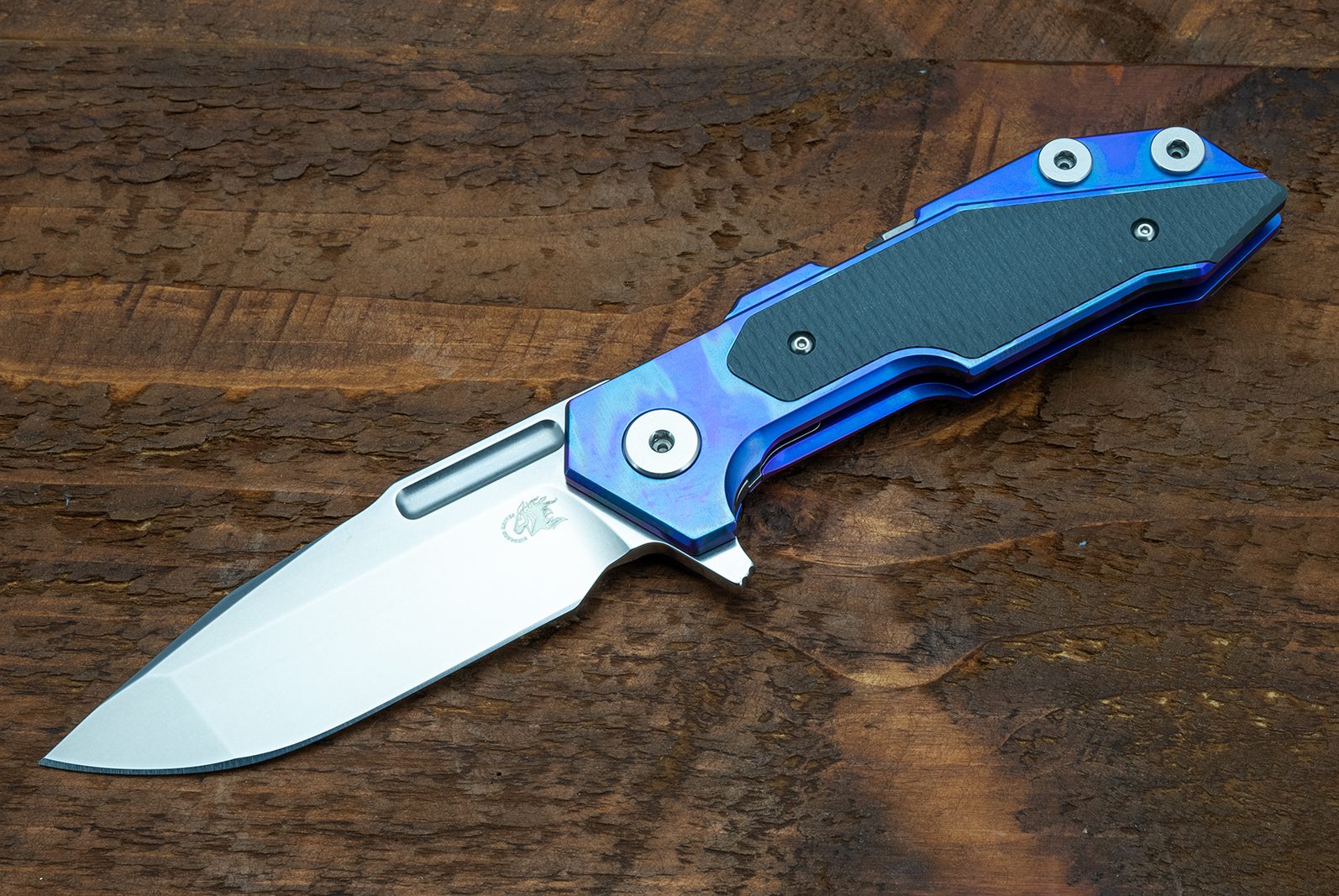 Full Track-Spanto-S45VN-Stonewash-Stonewash Purple/Blue-Grey G10 Full Track-Spanto-S45VN-Stonewash-Stonewash Purple/Blue-Grey G10