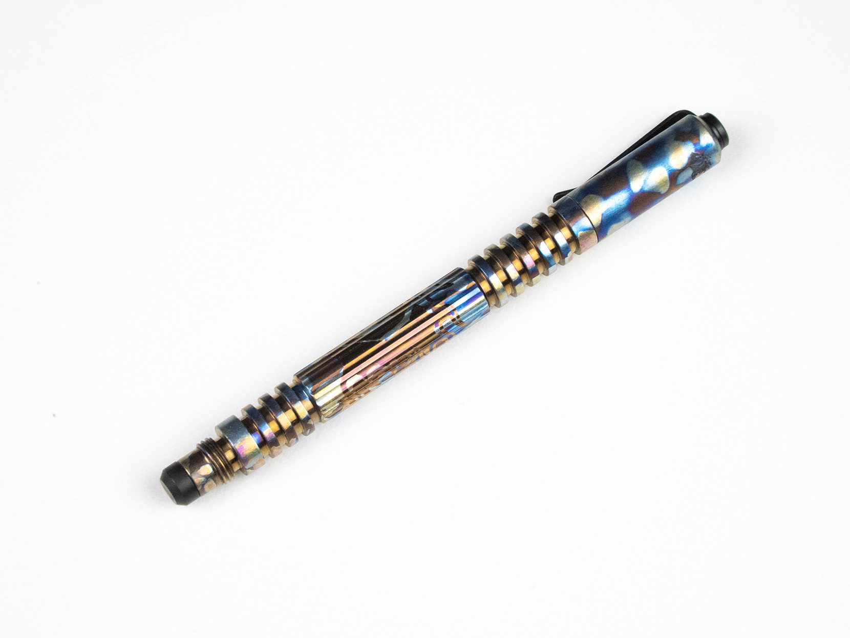 Investigator Pen-"Paint" Anodized-Straight Flute-Titanium-Horse Logo Investigator Pen-"Paint" Anodized-Straight Flute-Titanium-Horse Logo