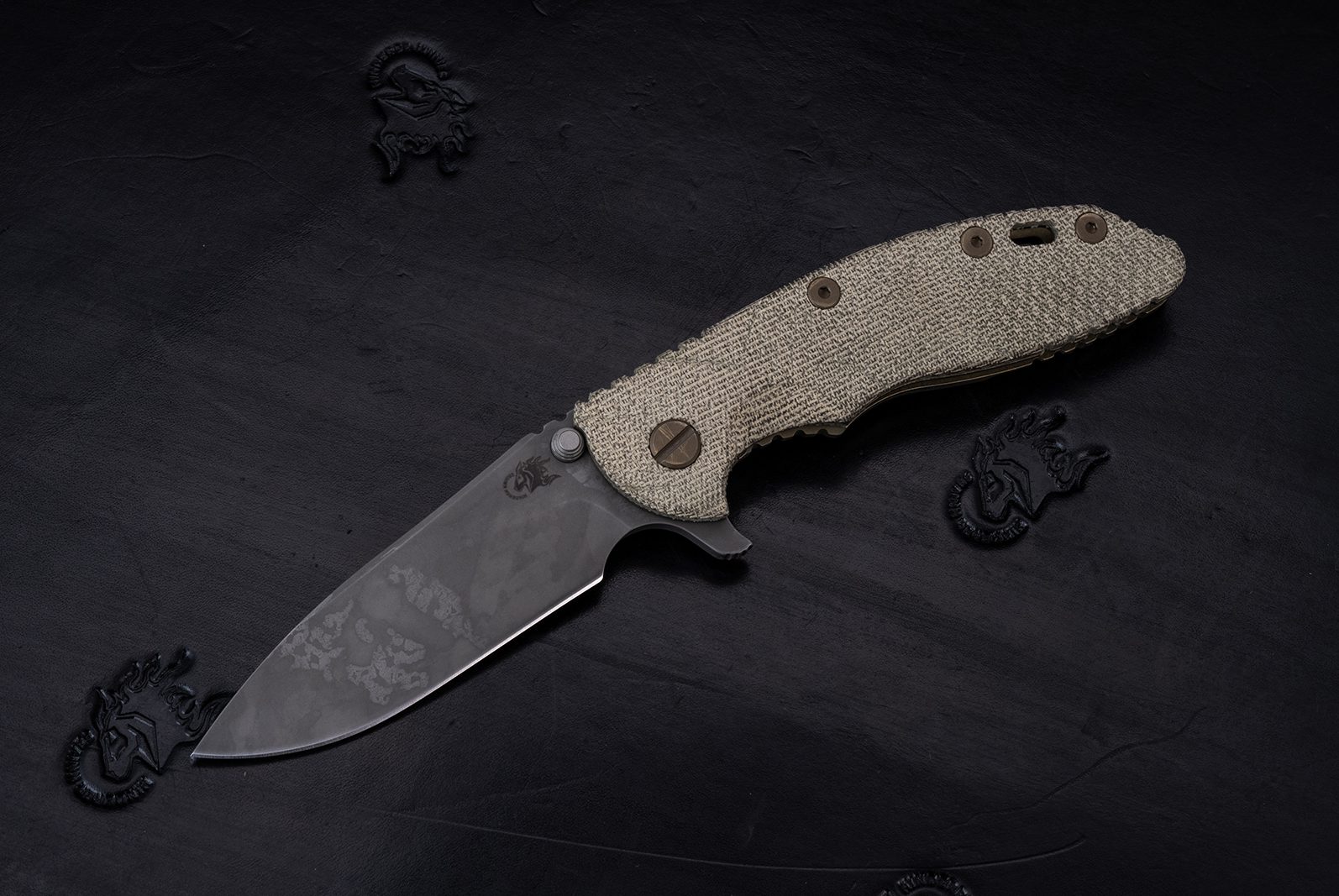 XM-18 3.5" Slicer-S45VN-753-Texured OD Green Micarta XM-18 3.5" Slicer-S45VN-753-Texured OD Green Micarta