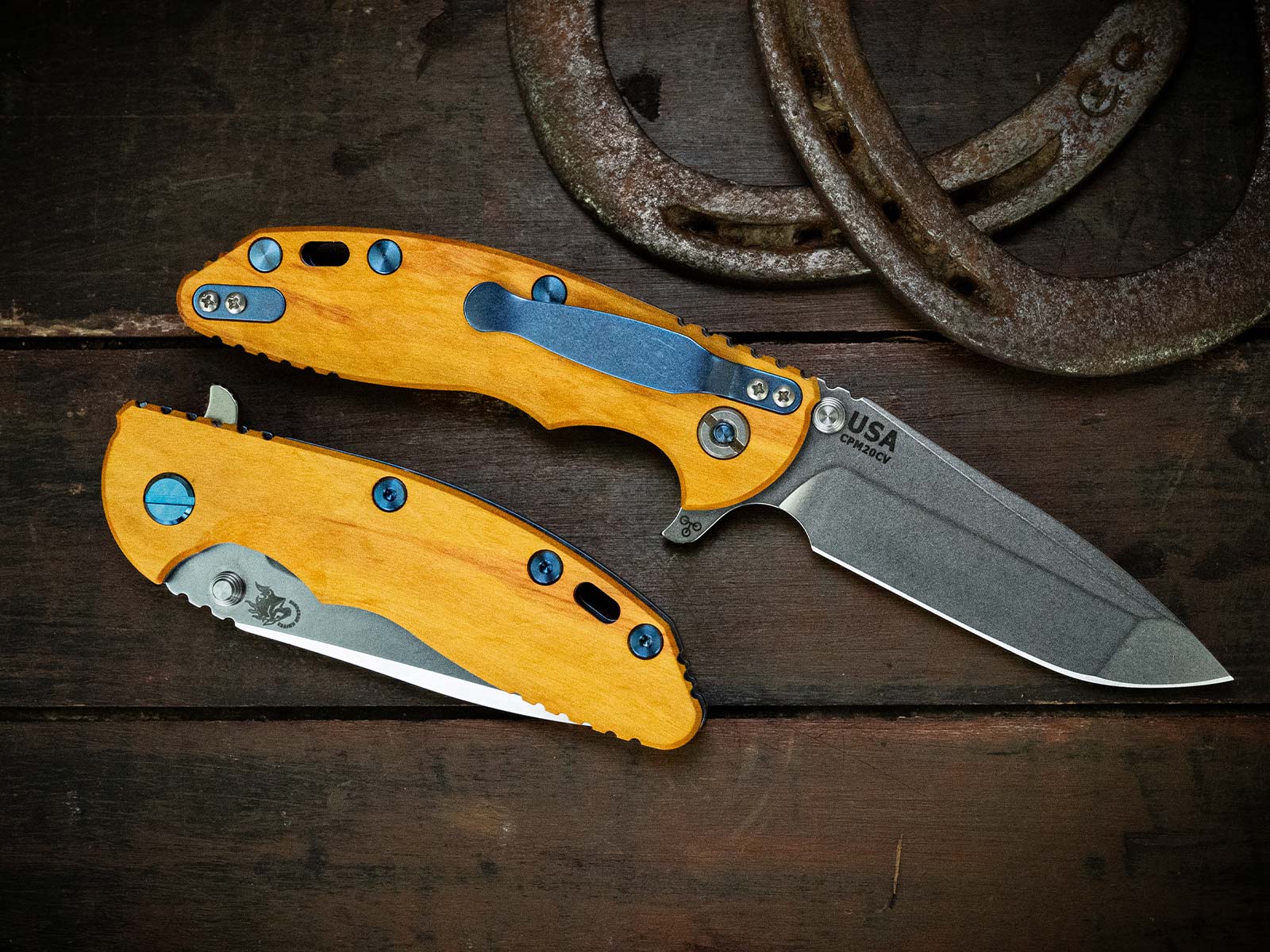 ExpProductCell_XM-18 3.5"-20CV-Spanto Liner Lock-Stonewash Blue-Stonewash Blade-Yellow Heart-Stonewash Blue Ti Hardware ExpProductCell_XM-18 3.5"-20CV-Spanto Liner Lock-Stonewash Blue-Stonewash Blade-Yellow Heart-Stonewash Blue Ti Hardware