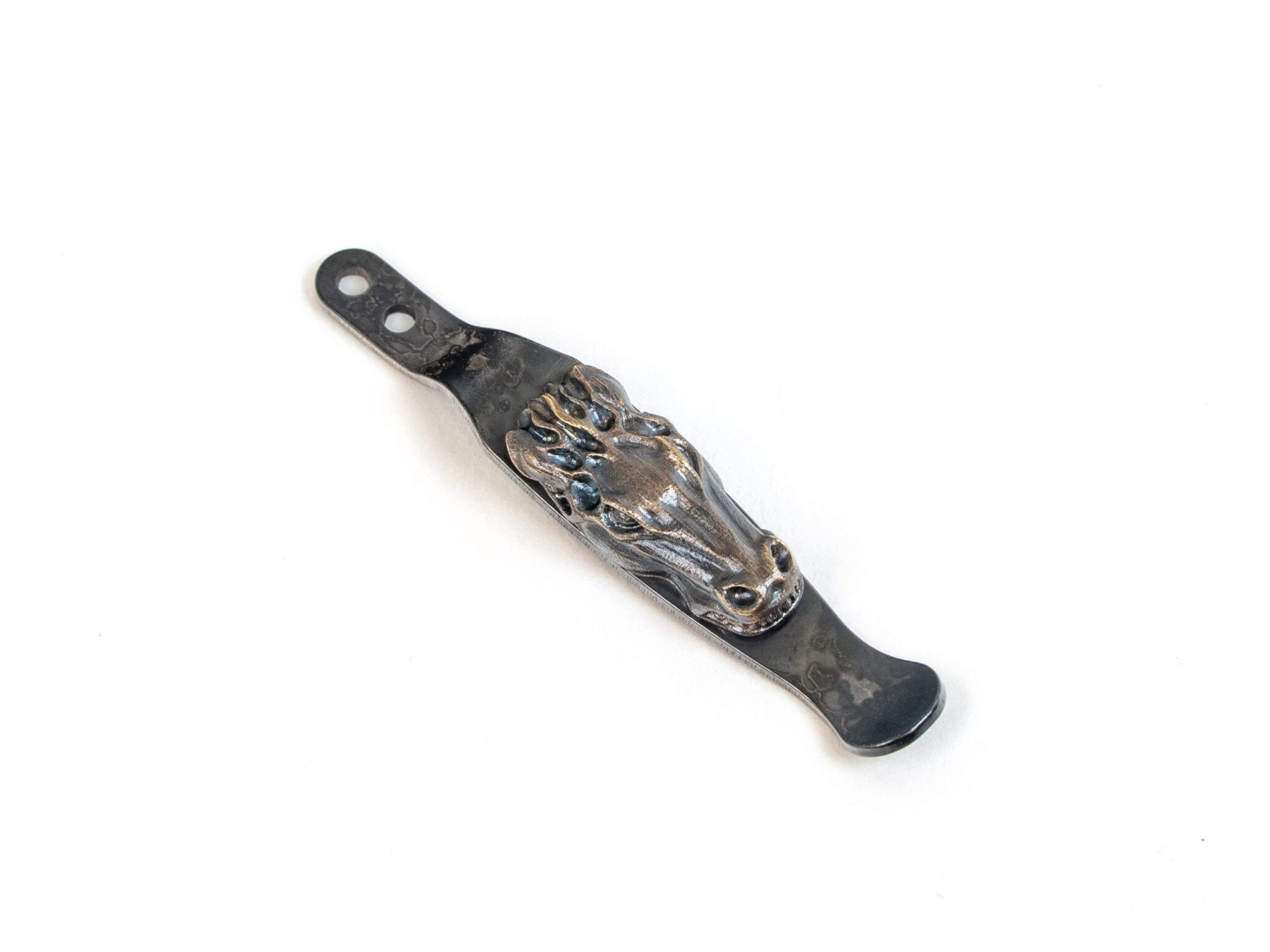Hinderer Knives/Steel Flame Bronze-Horsehead Clip Hinderer Knives/Steel Flame Bronze-Horsehead Clip