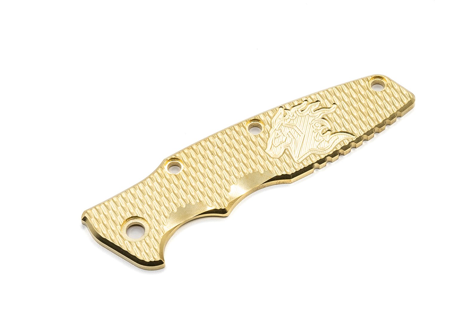 3.5" Eklipse Textured Brass Scale – Milled Horsehead 3.5" Eklipse Textured Brass Scale – Milled Horsehead