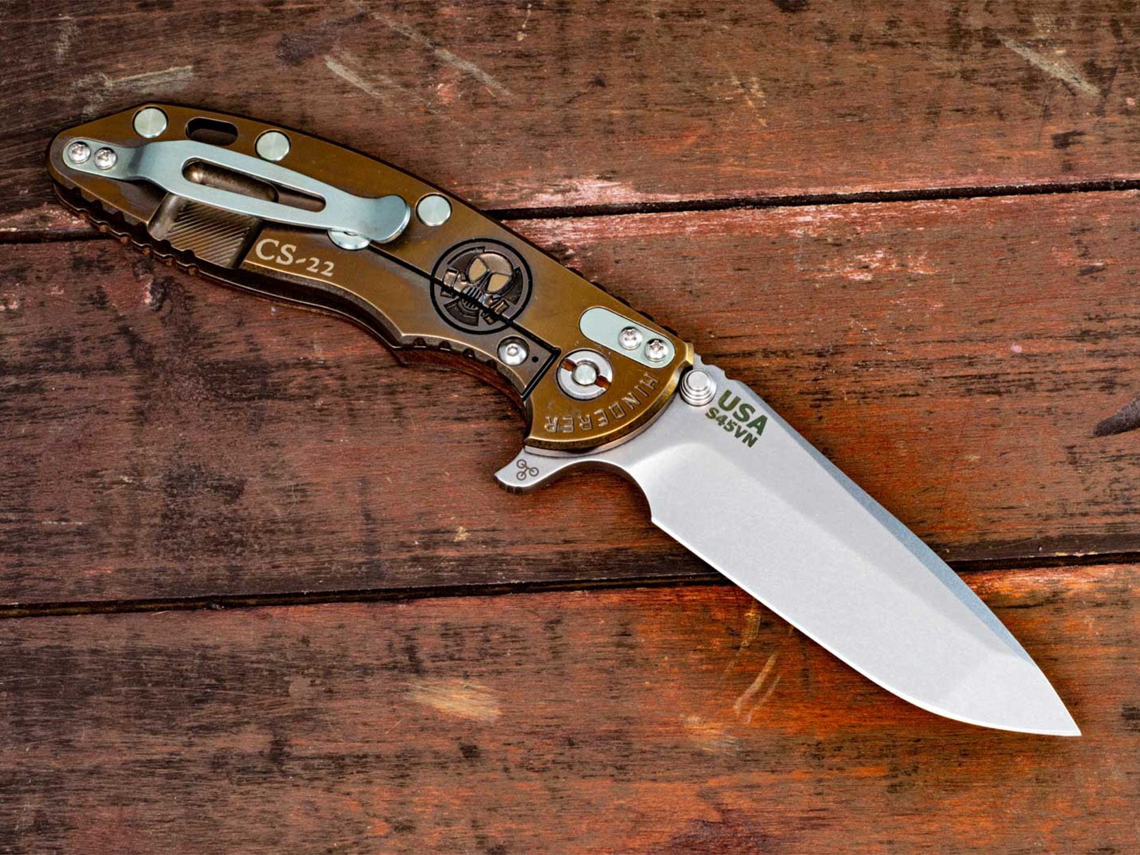 XM-18 3.5"-Spanto-Containment Series-Stonewash Bronze-Textured Walnut