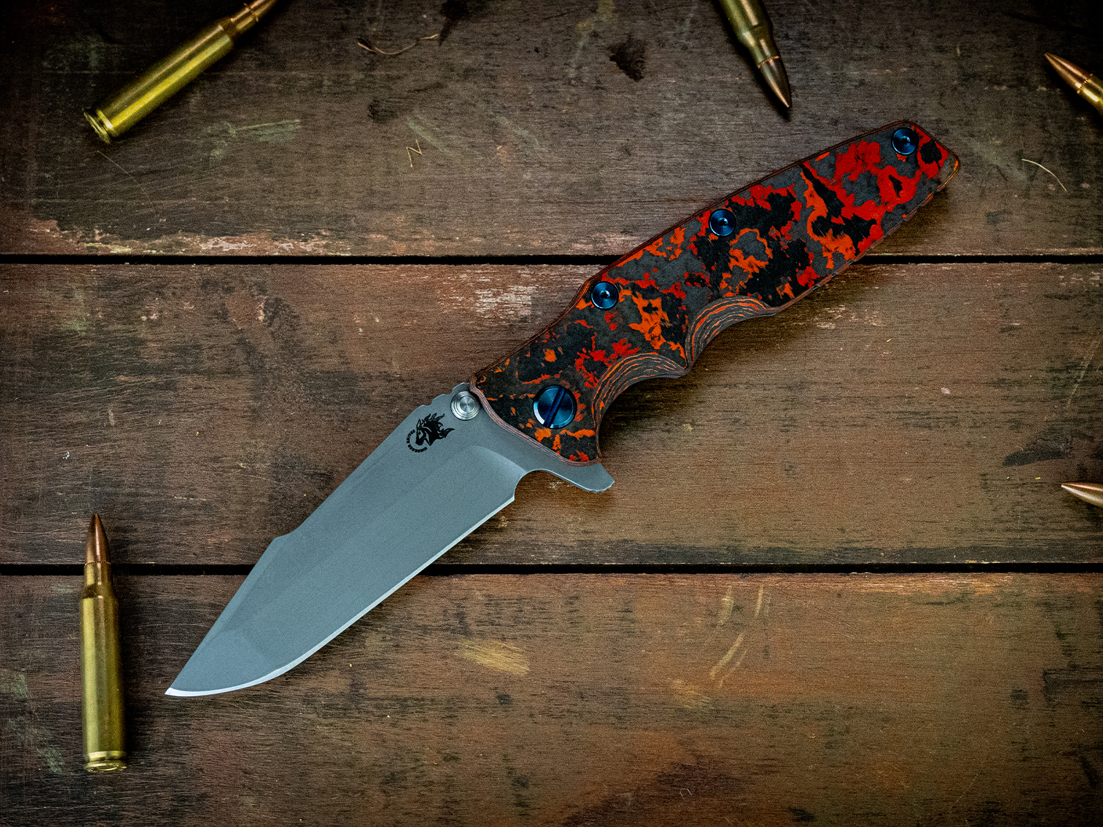 Eklipse-S45VN-Harpoon Spanto-Battle Blue-Lava Flow FCF-Blue Ti Hardware Eklipse-S45VN-Harpoon Spanto-Battle Blue-Lava Flow FCF-Blue Ti Hardware