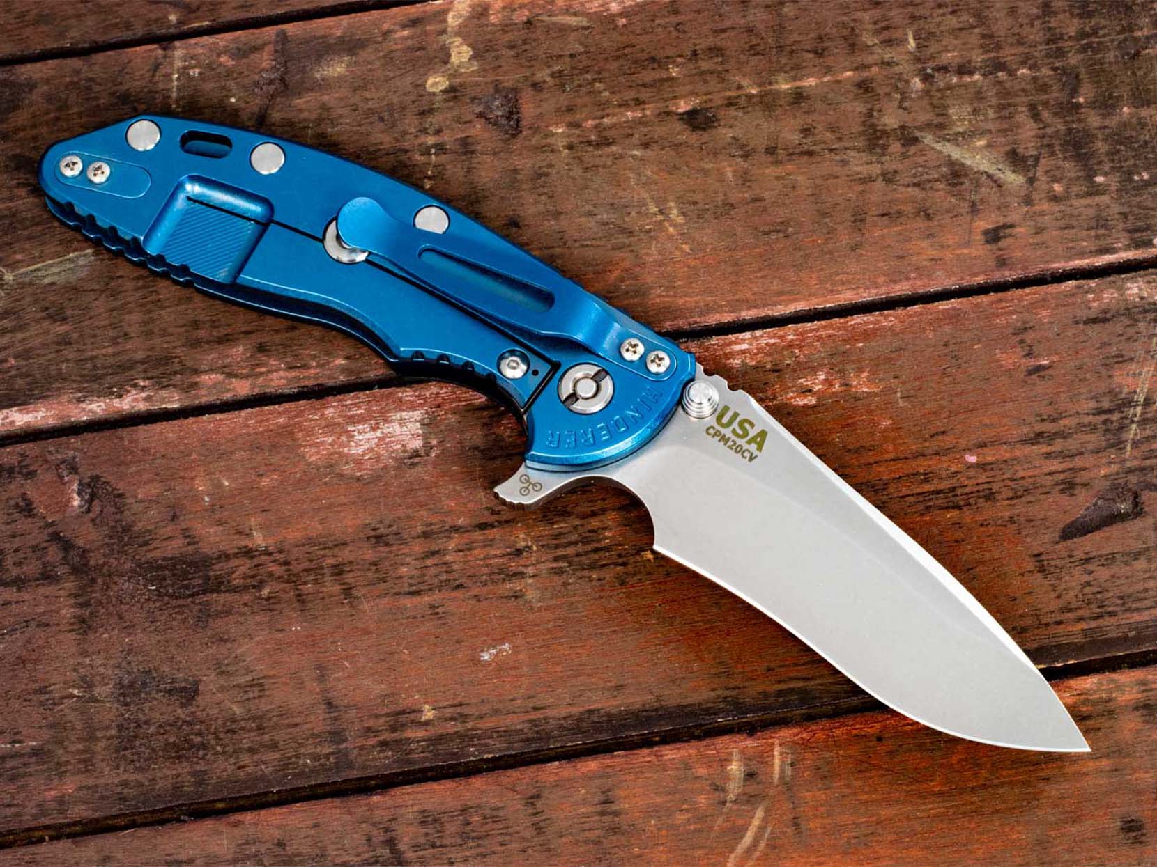 XM-18 3.5" Recurve-Stonewash Blue-G10 XM-18 3.5" Recurve-Stonewash Blue-G10