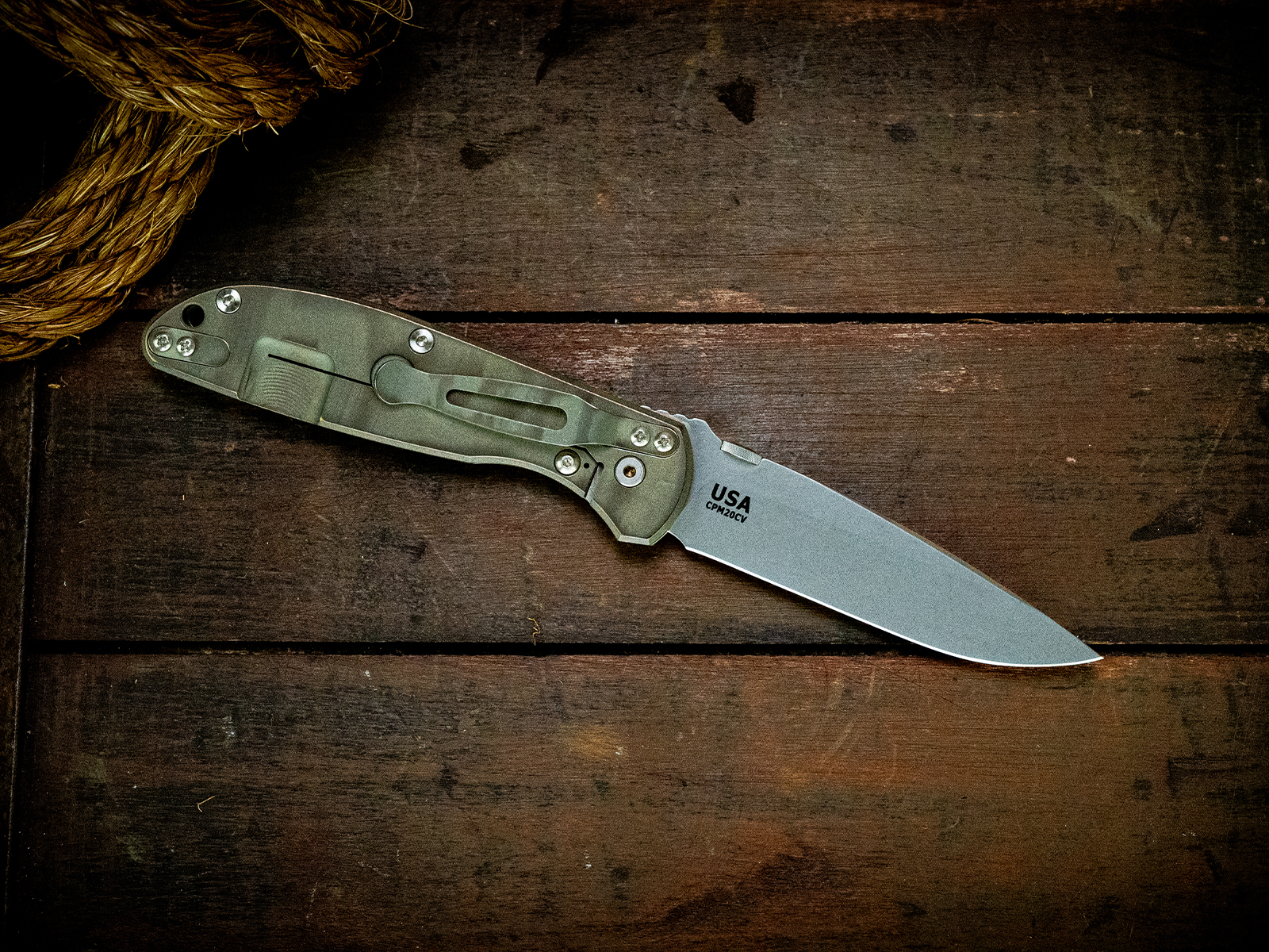 Firetac Spanto-20CV-Battle Green/Bronze Special Finish-Dark Green G10